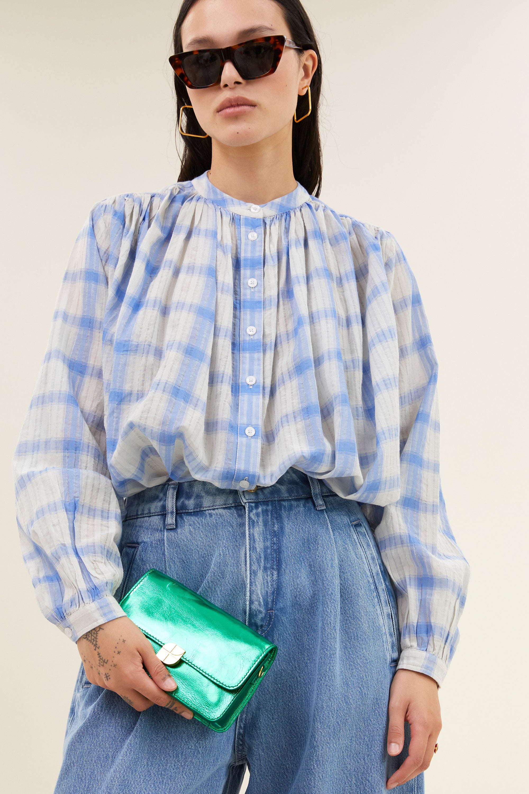 loua gloss bag | electric green