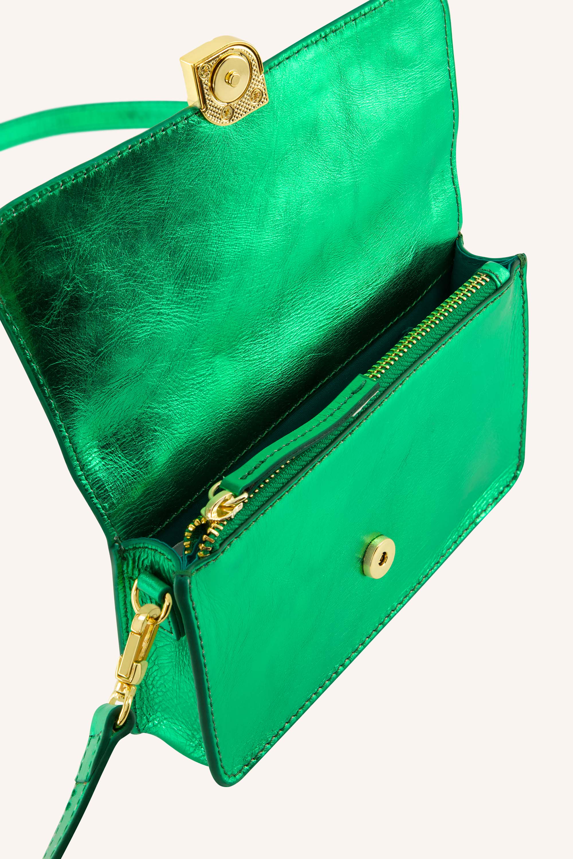 loua gloss bag | electric green