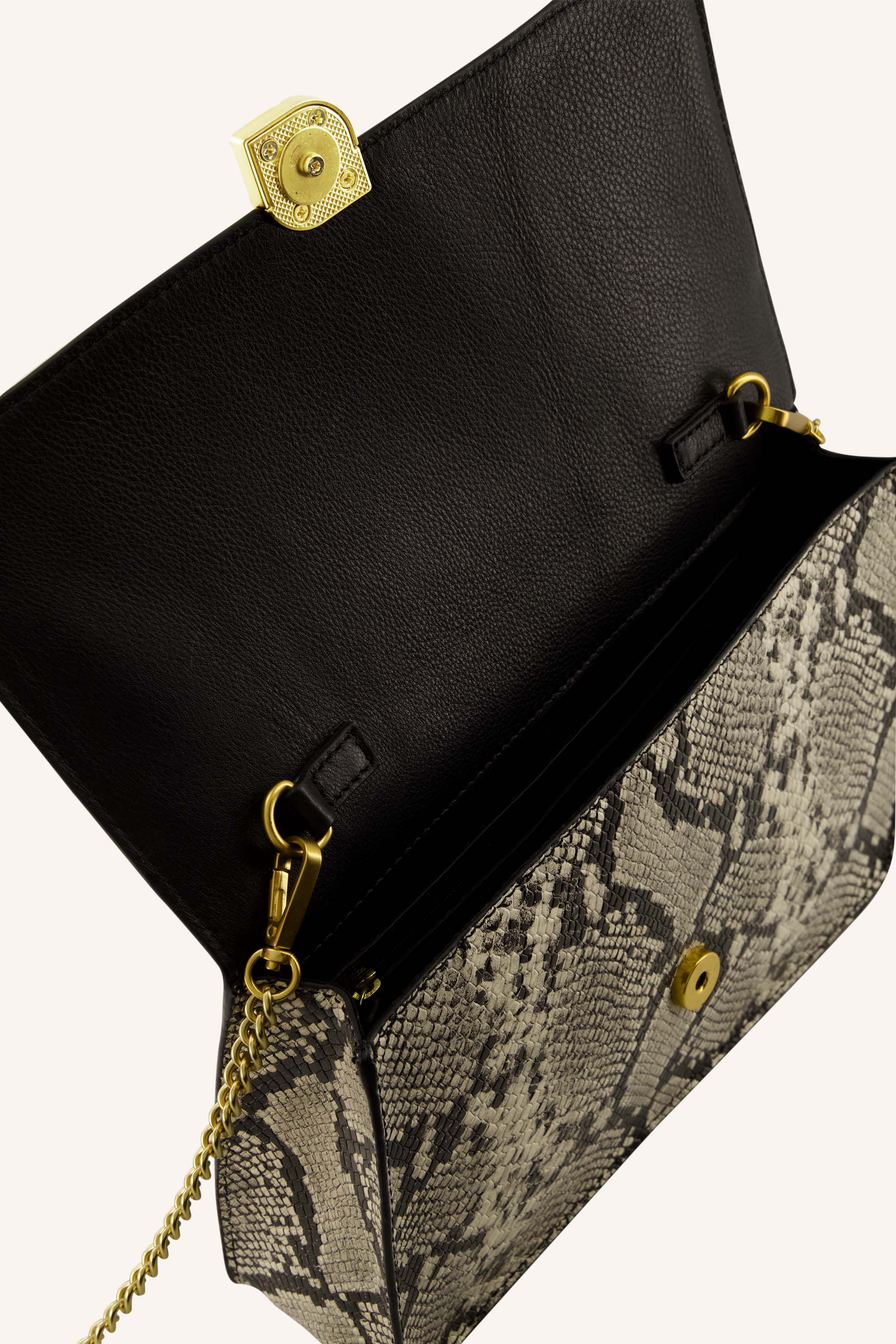 violet snake bag | snake print