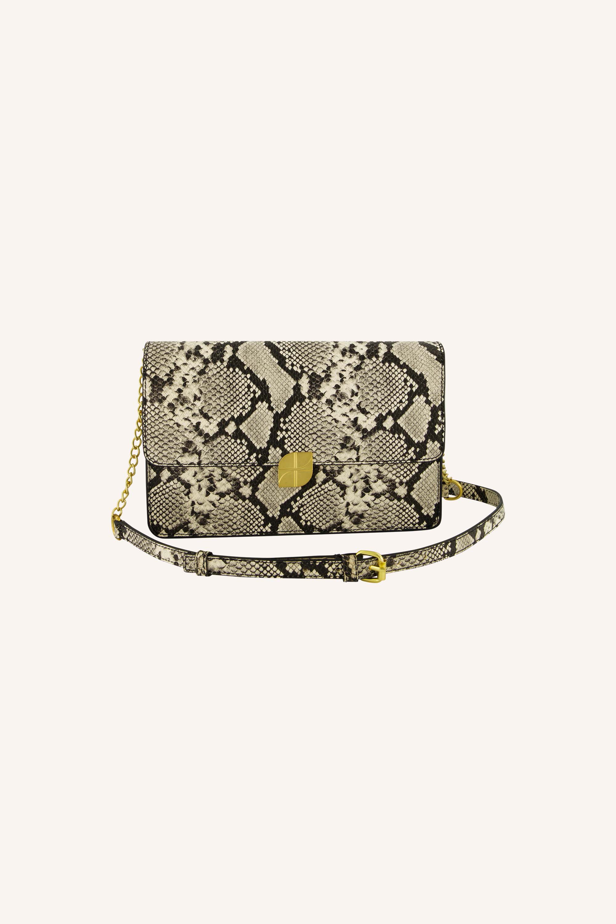 violet snake bag | snake print