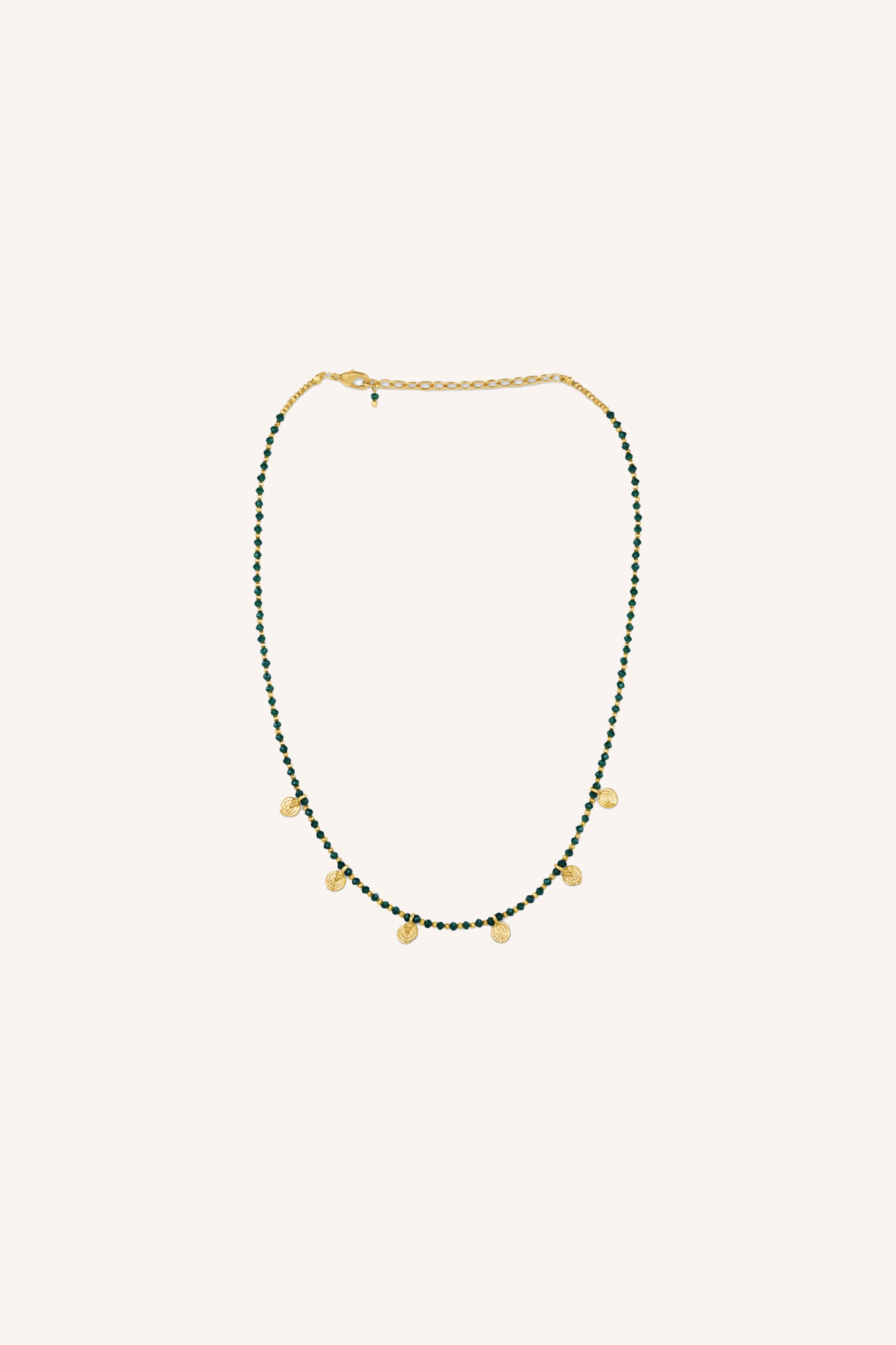 ketting - kay necklace - emerald green - by-bar