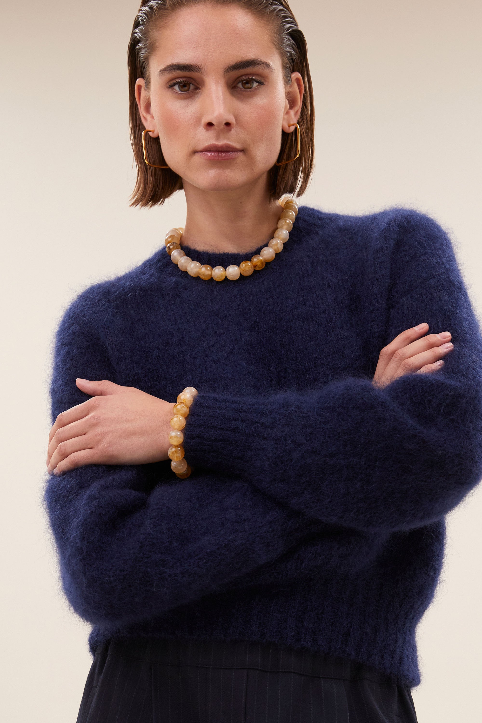 micky necklace | ivory