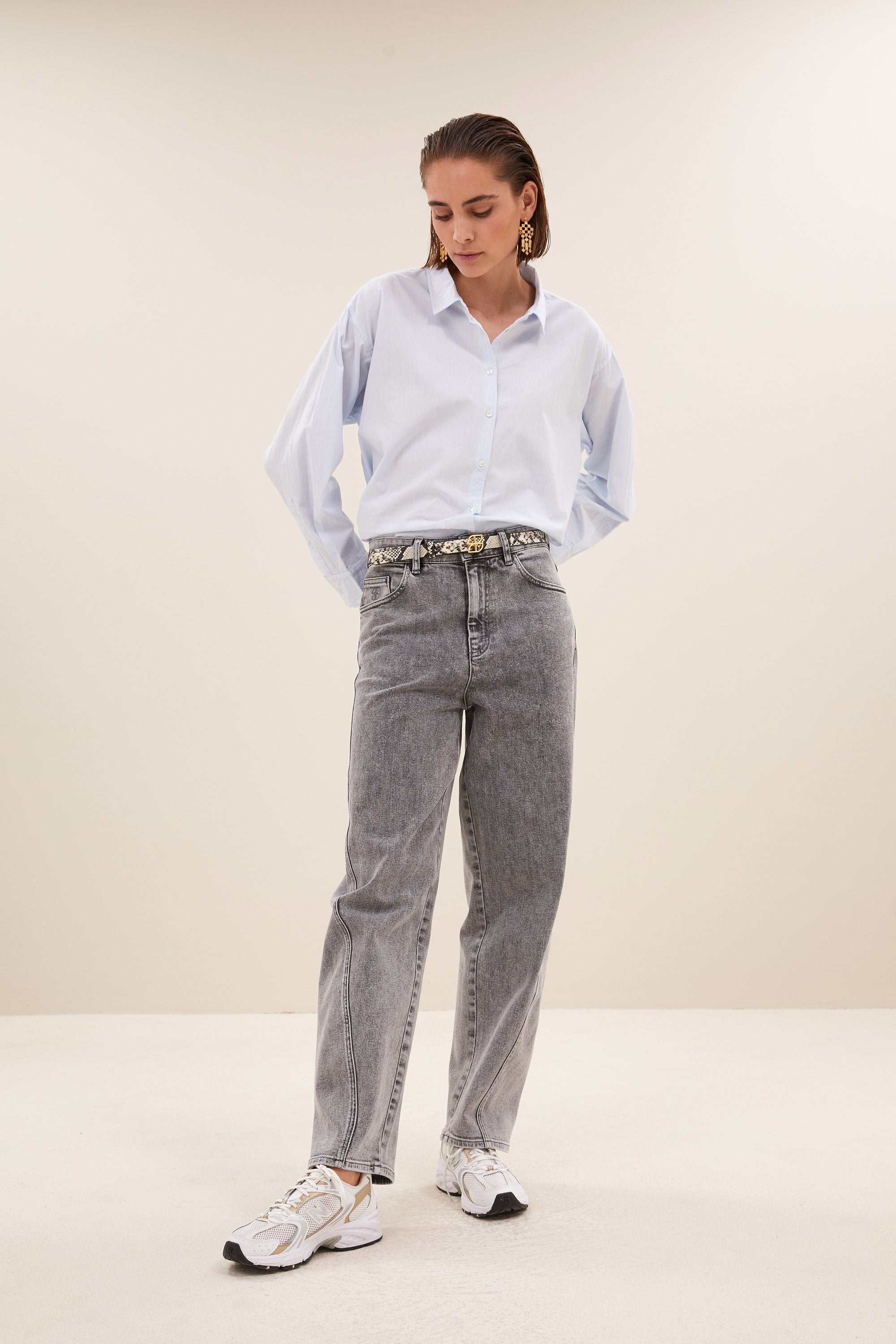 buckle logo snake belt | snake print