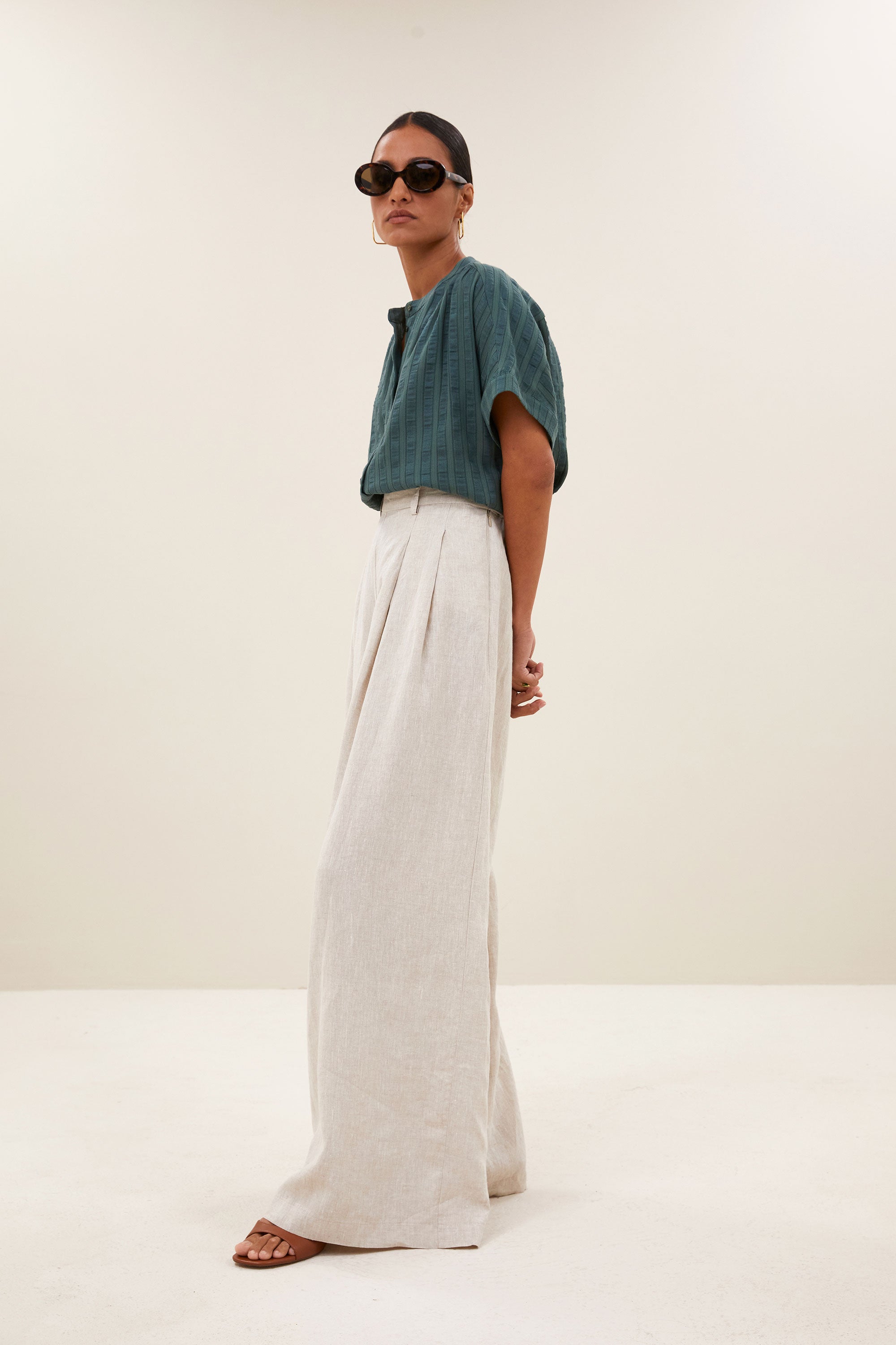 minte dark green blouse | vintage green