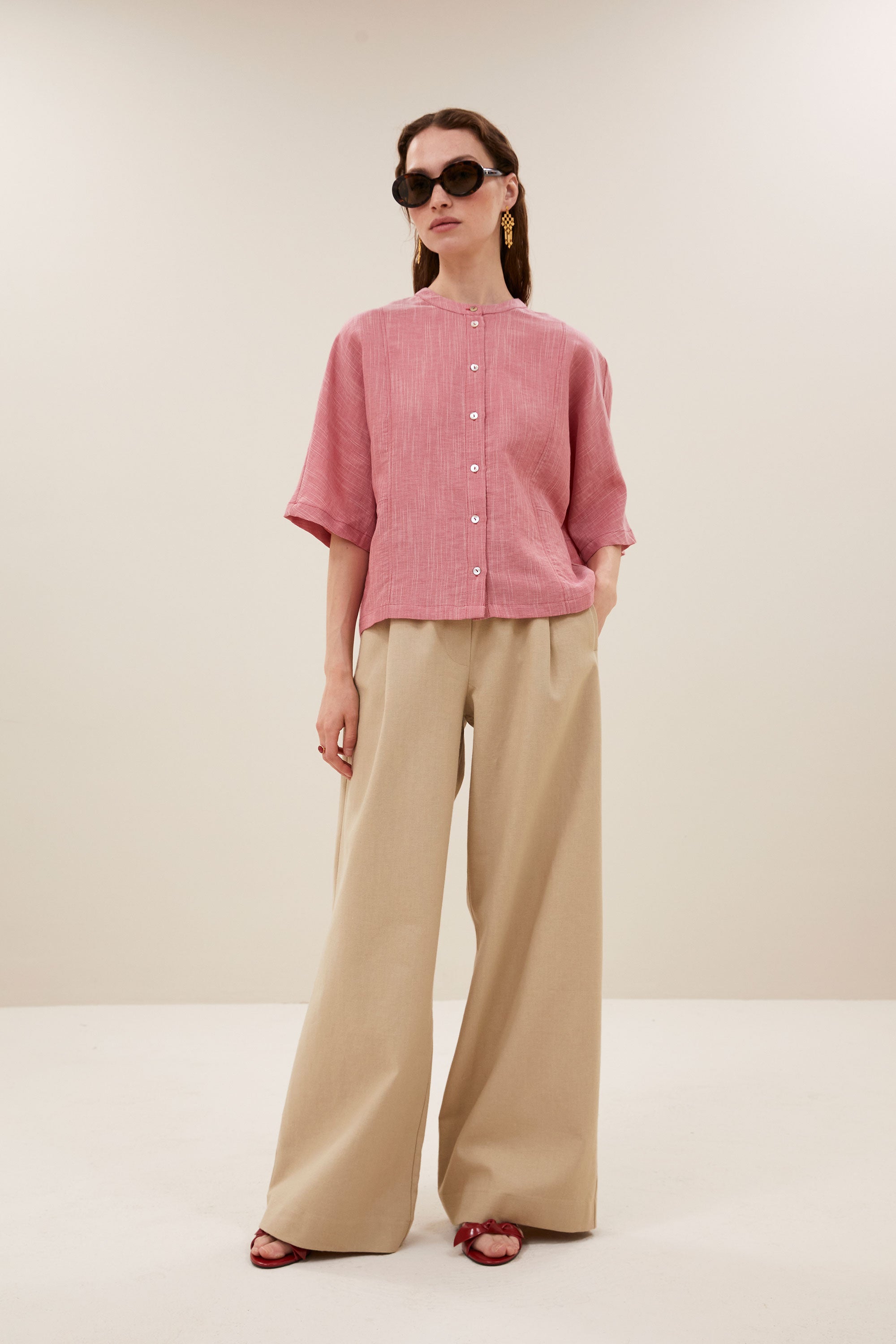 siem chambray blouse | lollipop