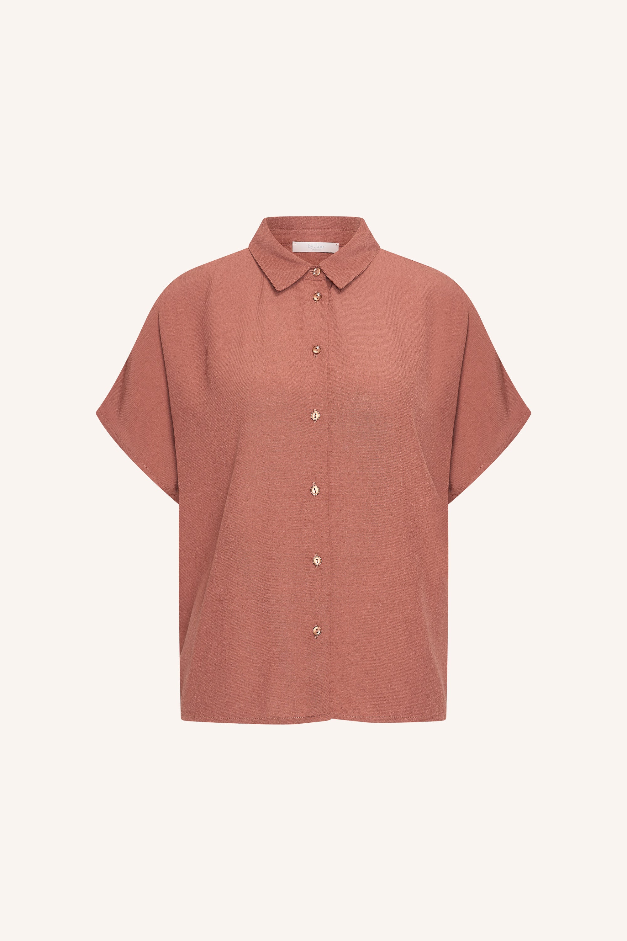 barley viscose blouse | rustic sienna