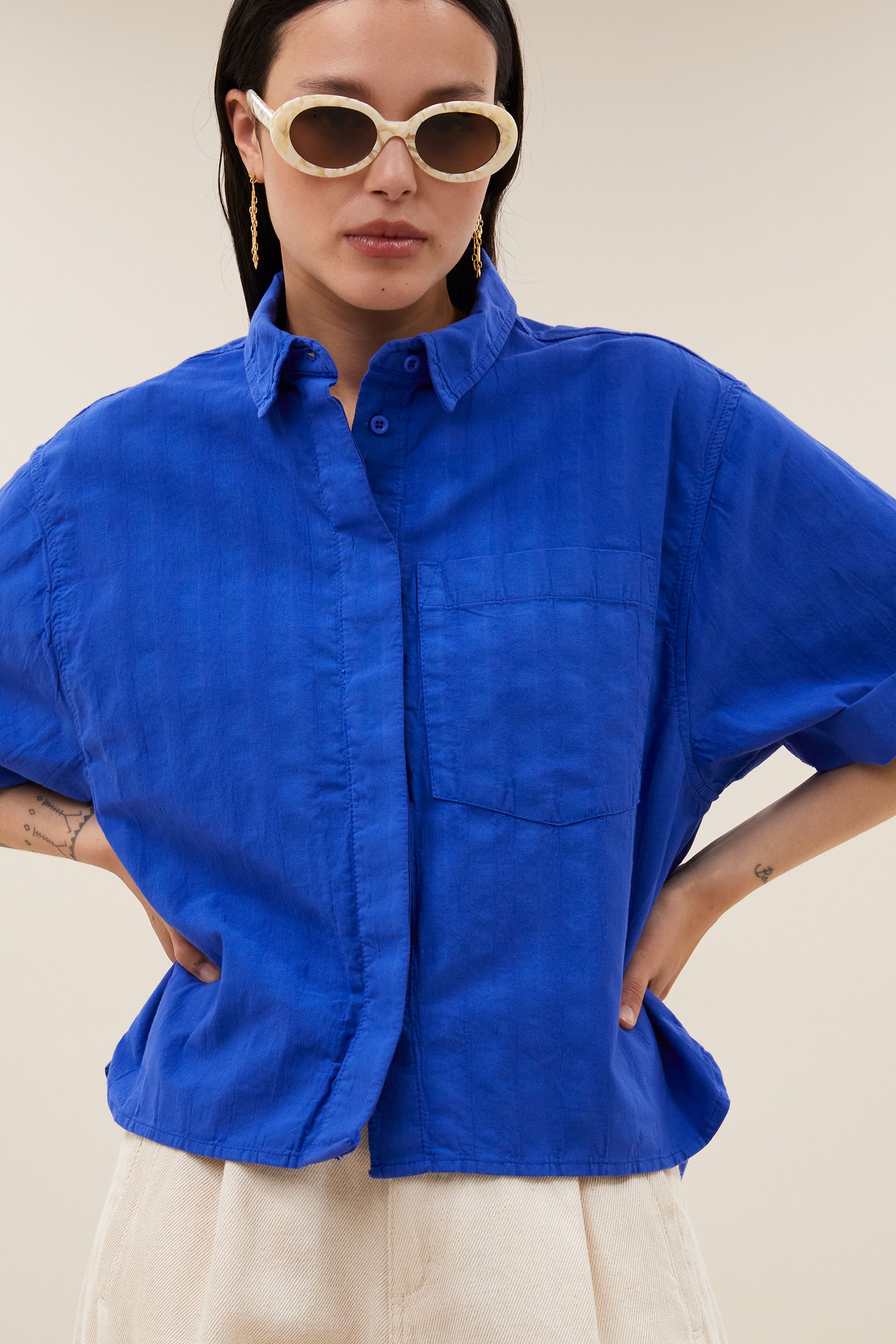 novi blouse | azul blue