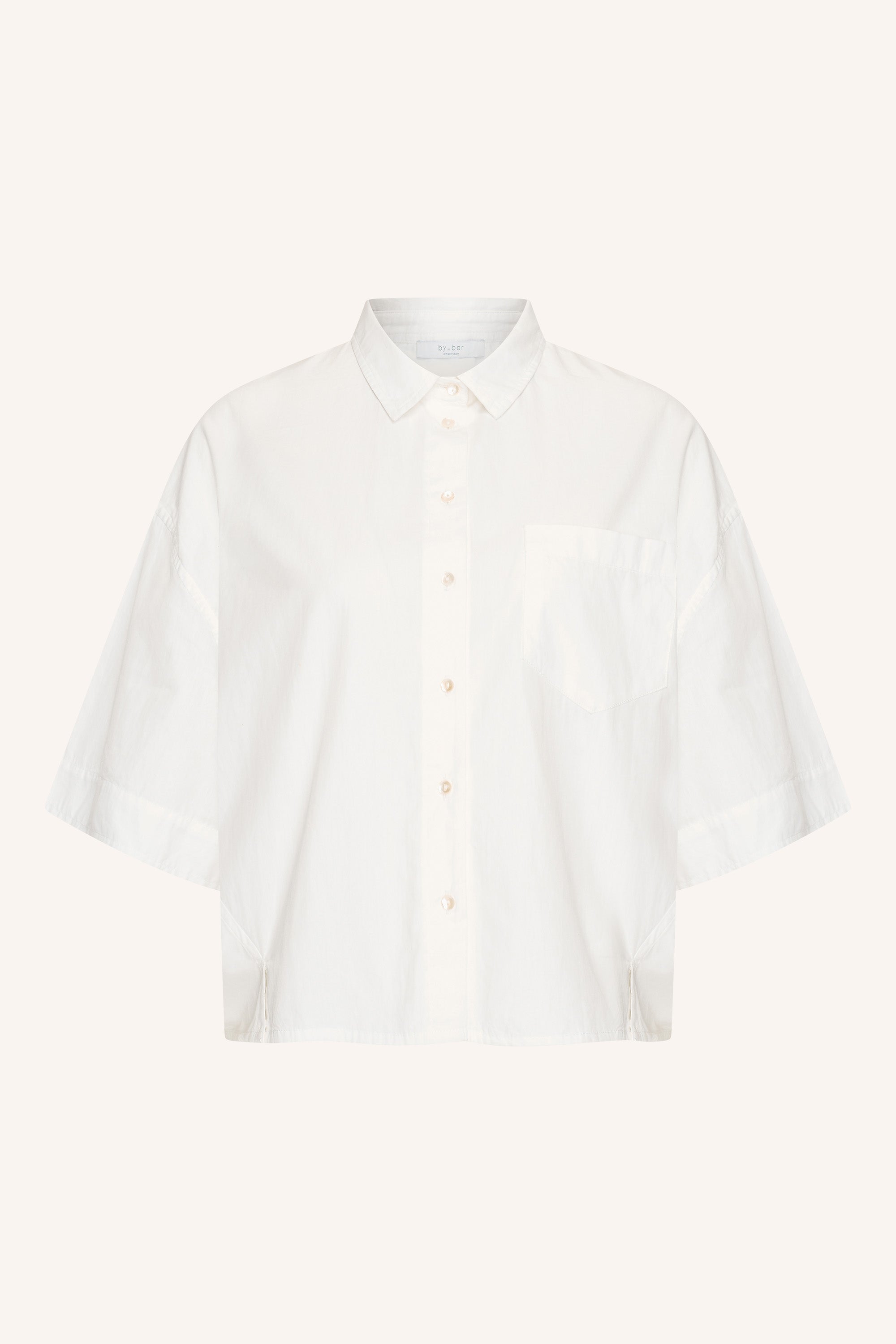 pilar poplin blouse | white