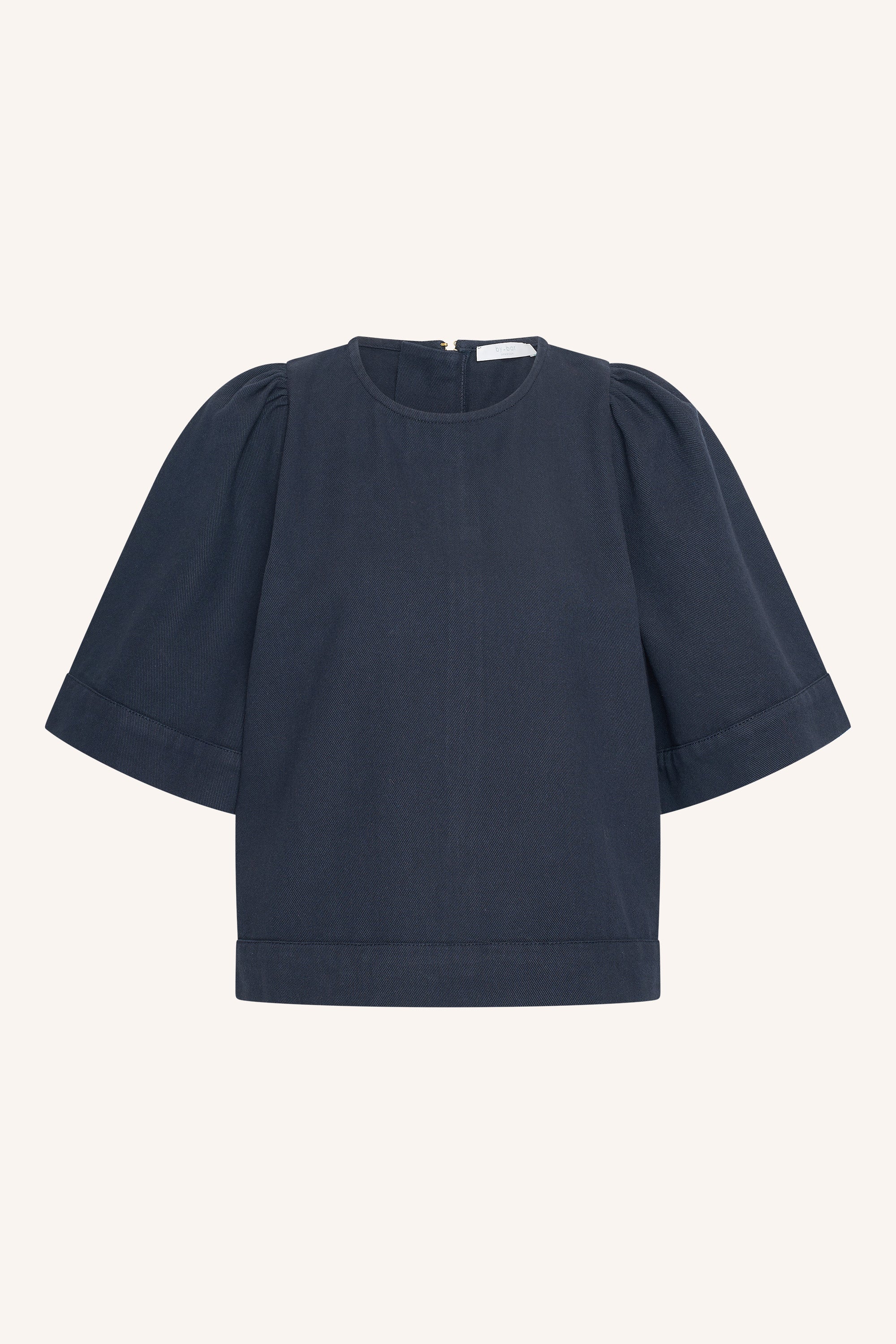 olivia twill blouse | captain blue