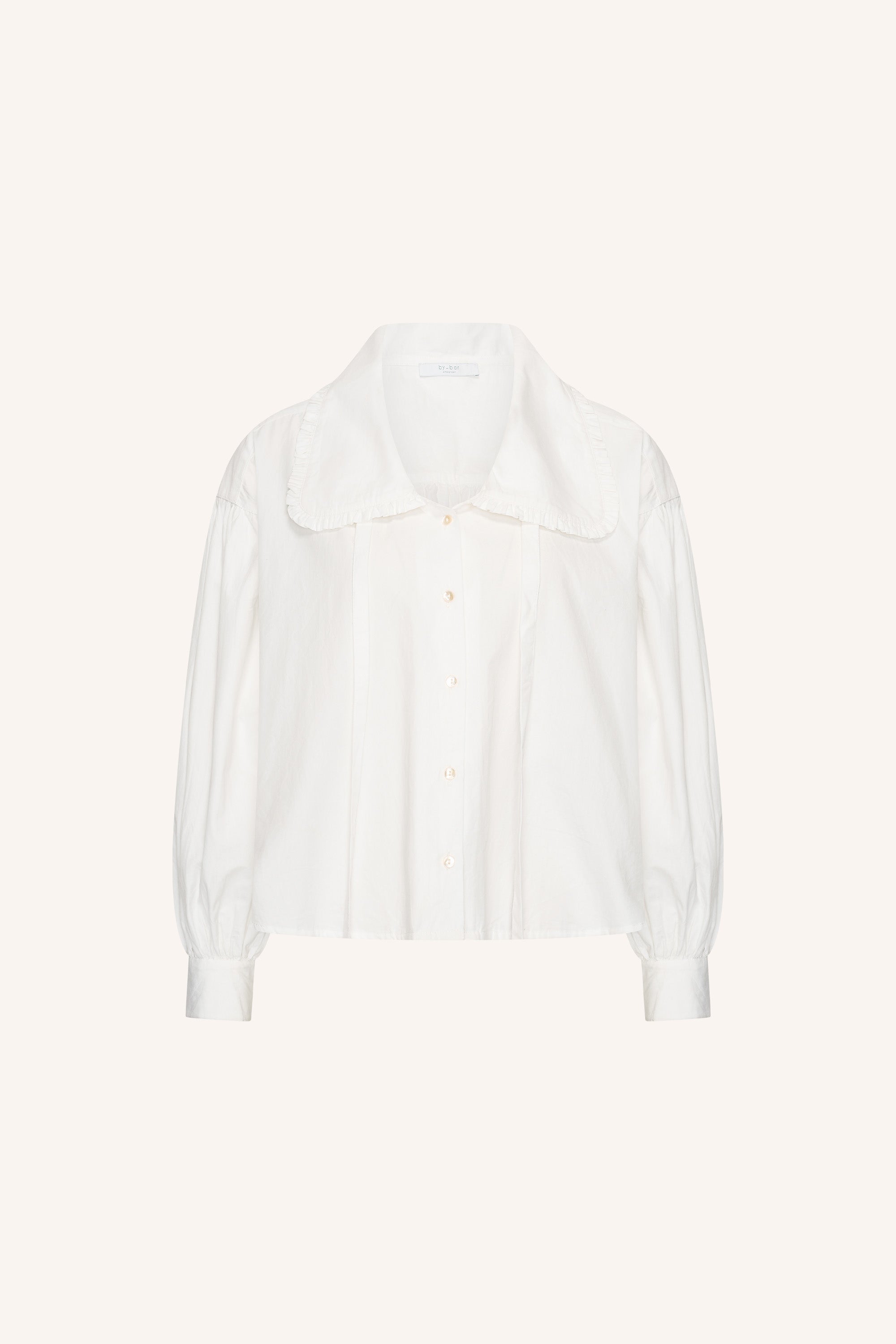 semmy poplin blouse | white
