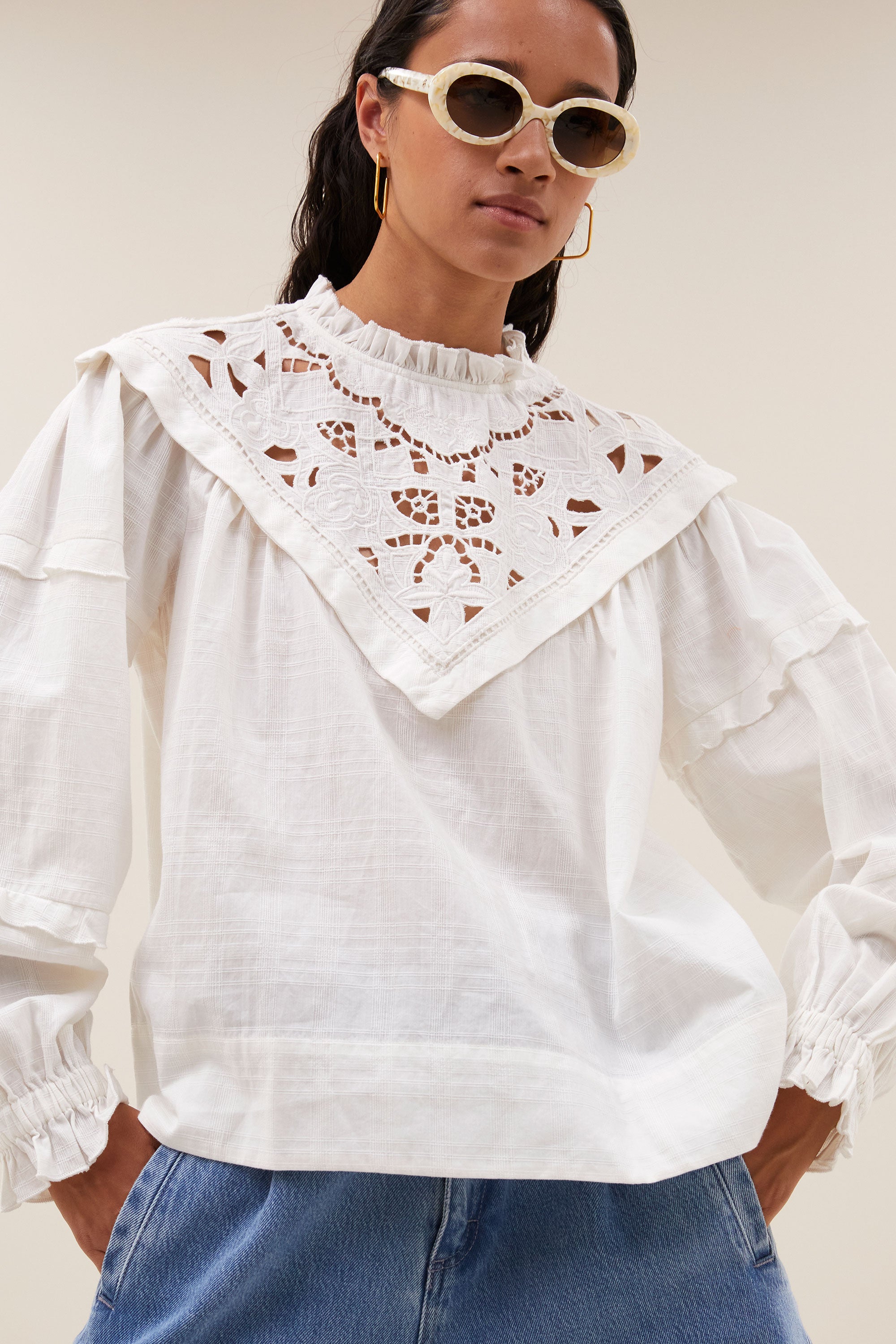 bowie blouse | off white