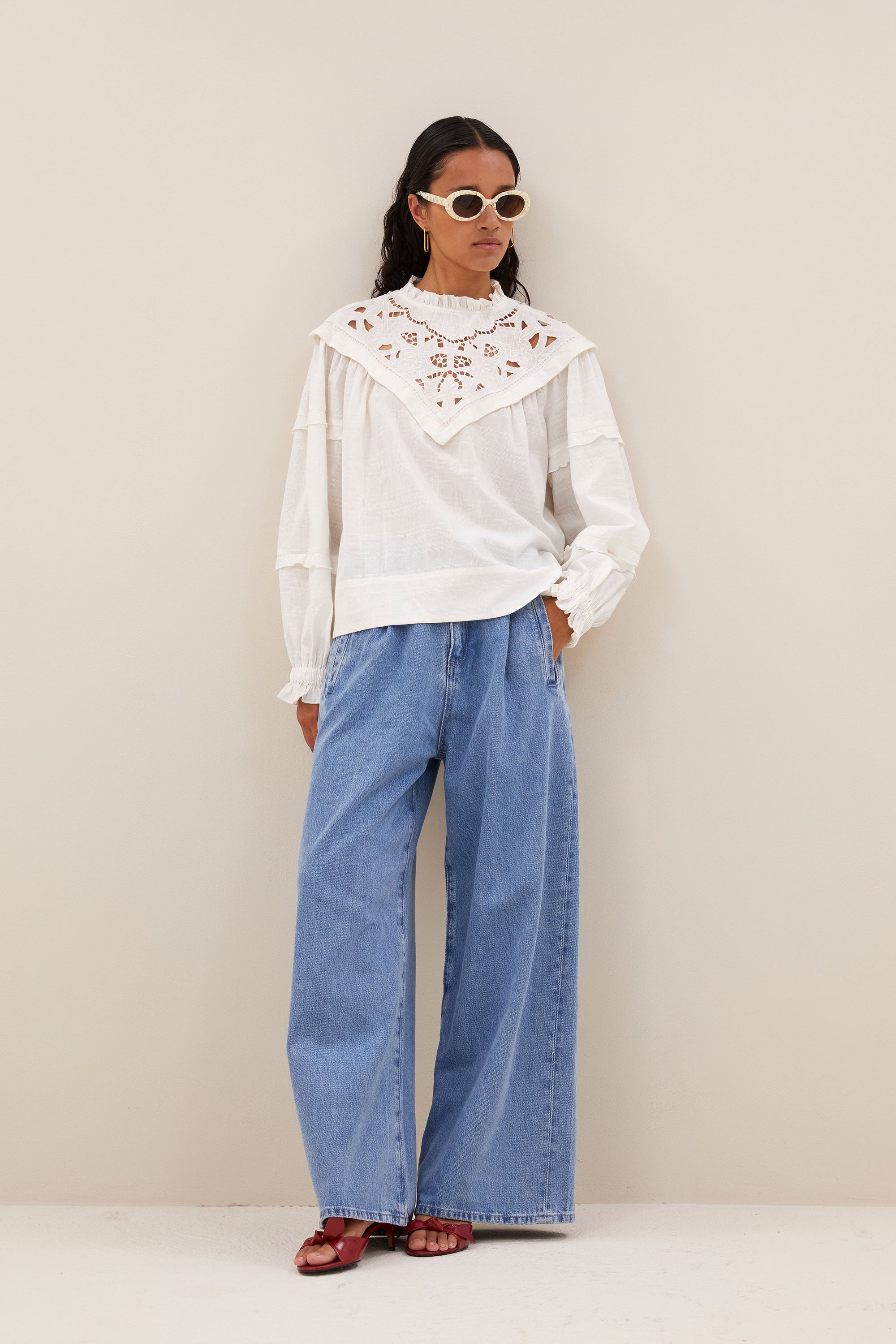 bowie blouse | off white