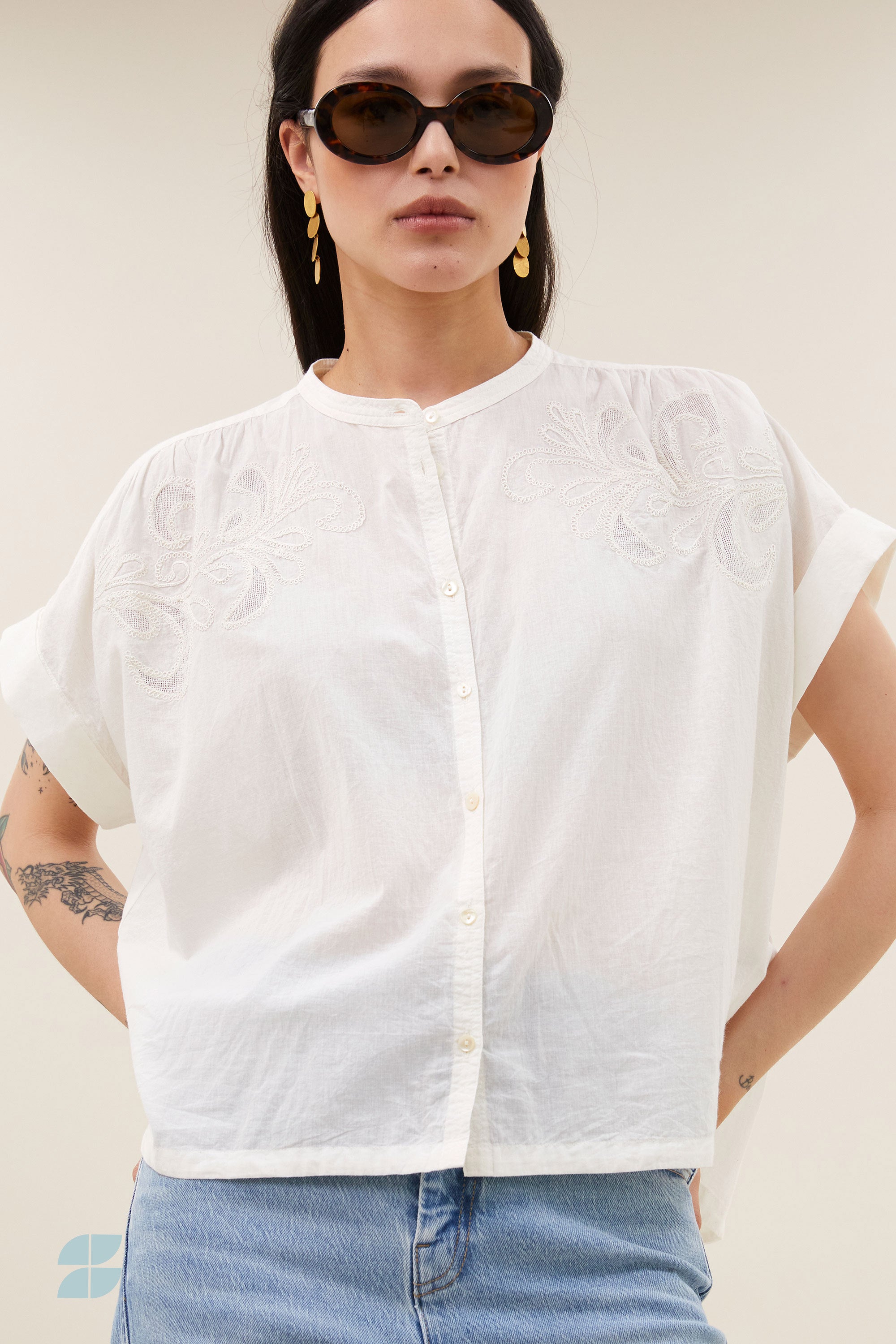 ally blouse | off white
