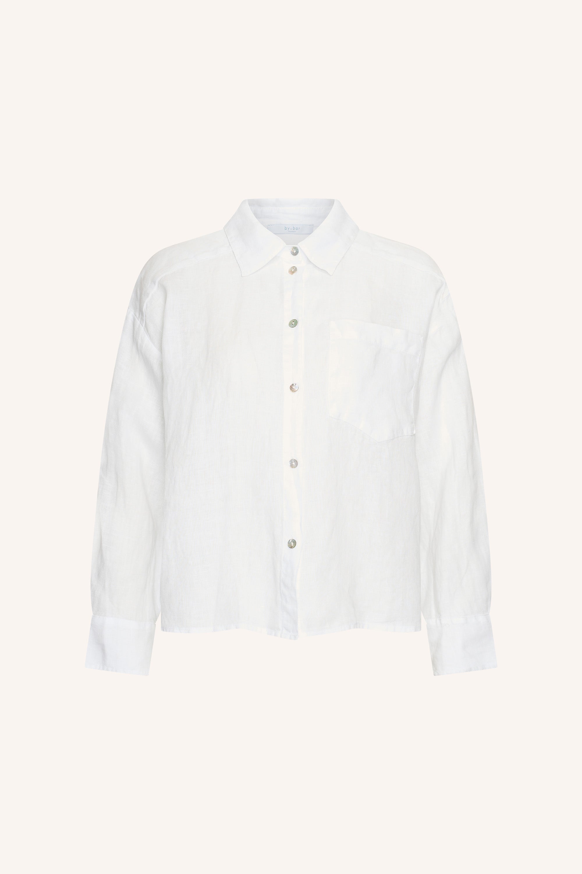 nima linen blouse | bright white
