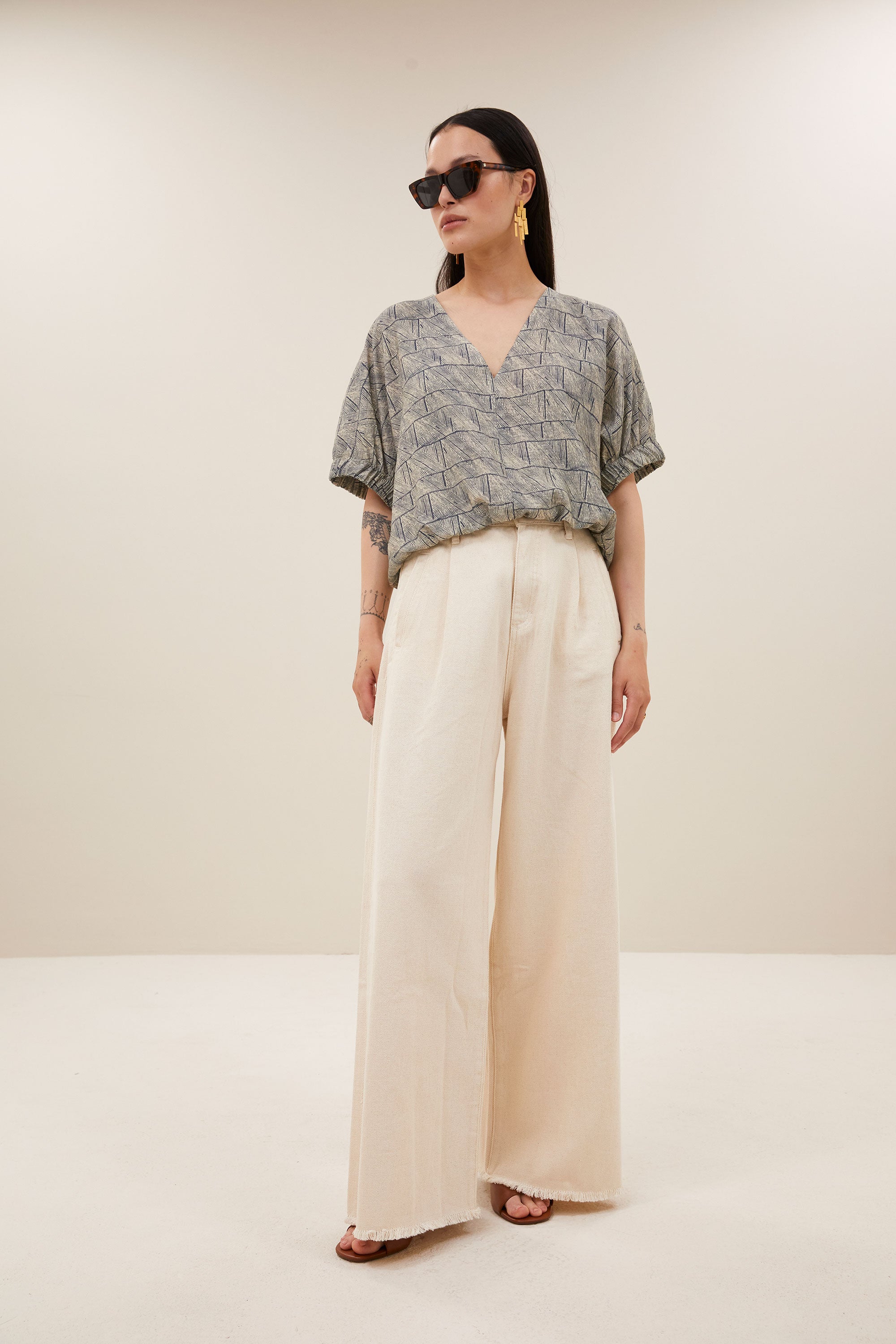 mabel vay blouse | vay print