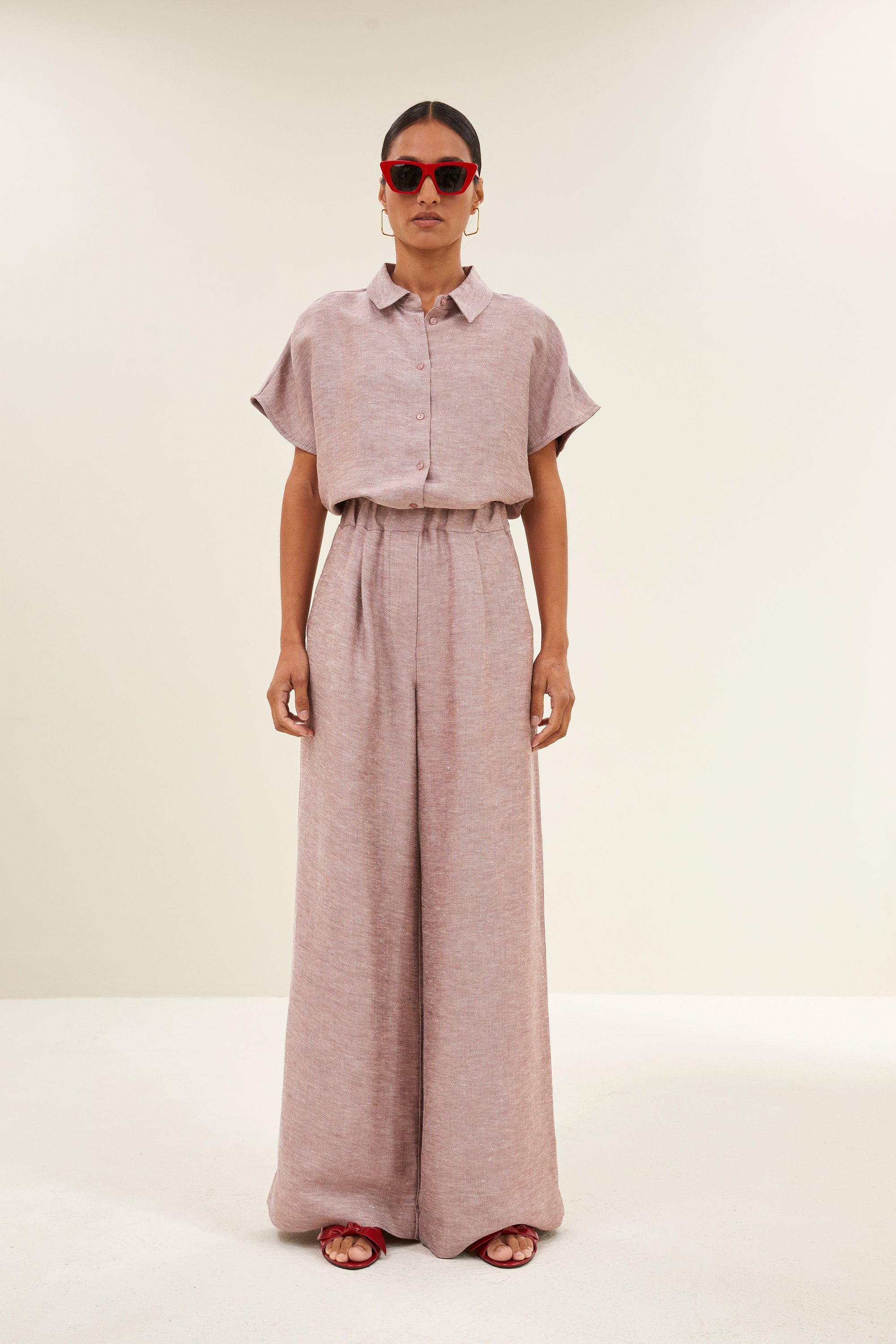 celin gloss pants | mellow rose