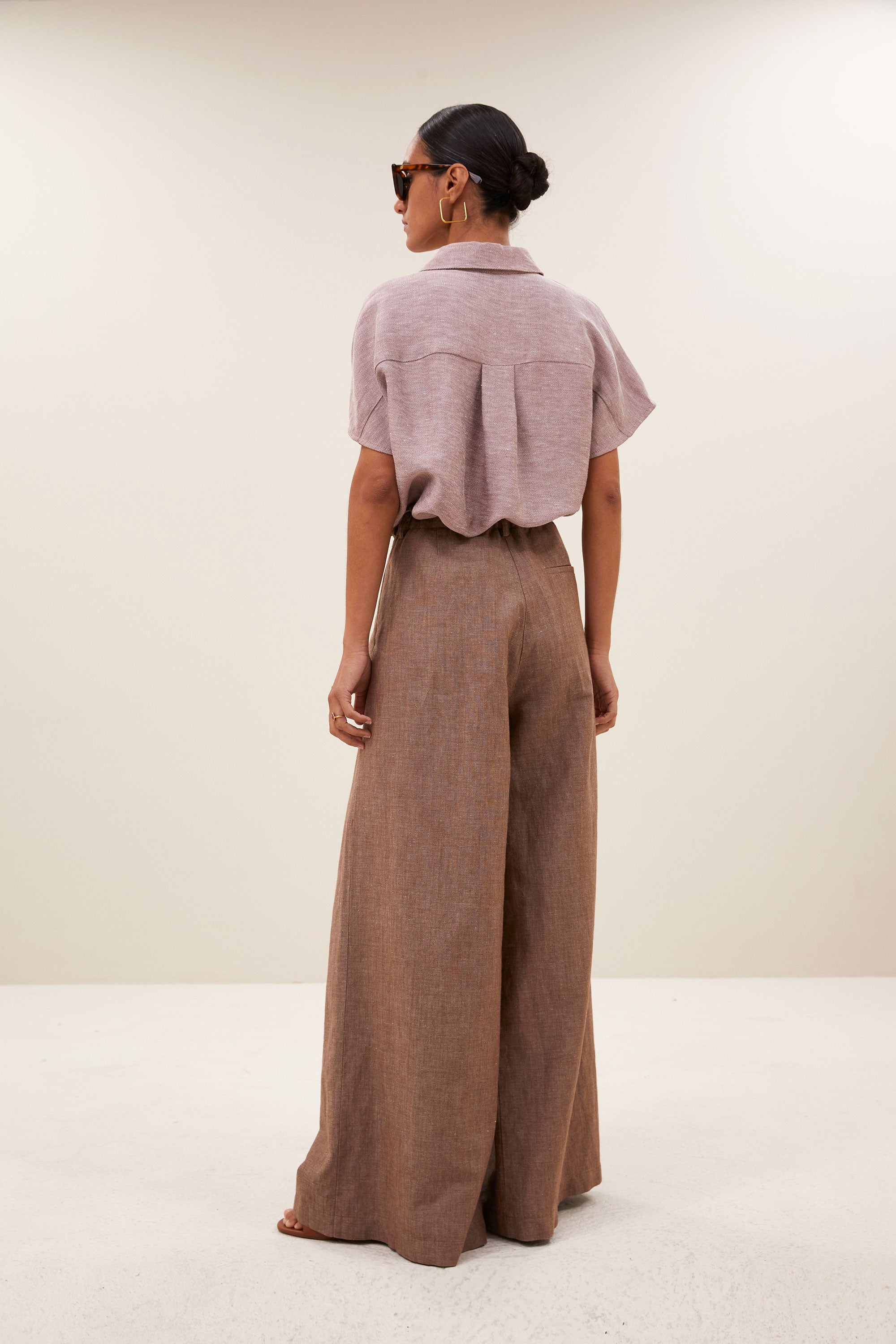 barley gloss blouse | mellow rose