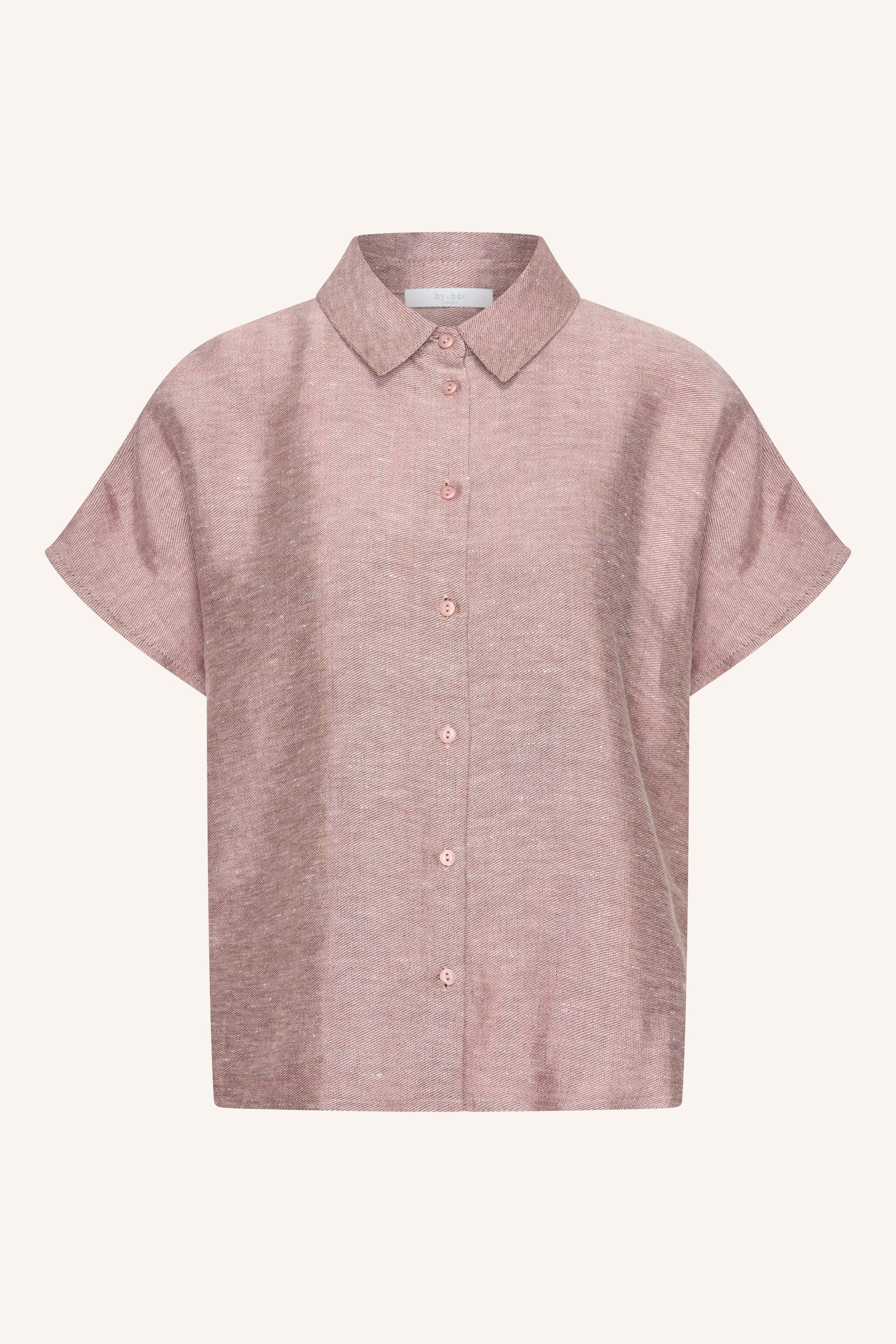 barley gloss blouse | mellow rose