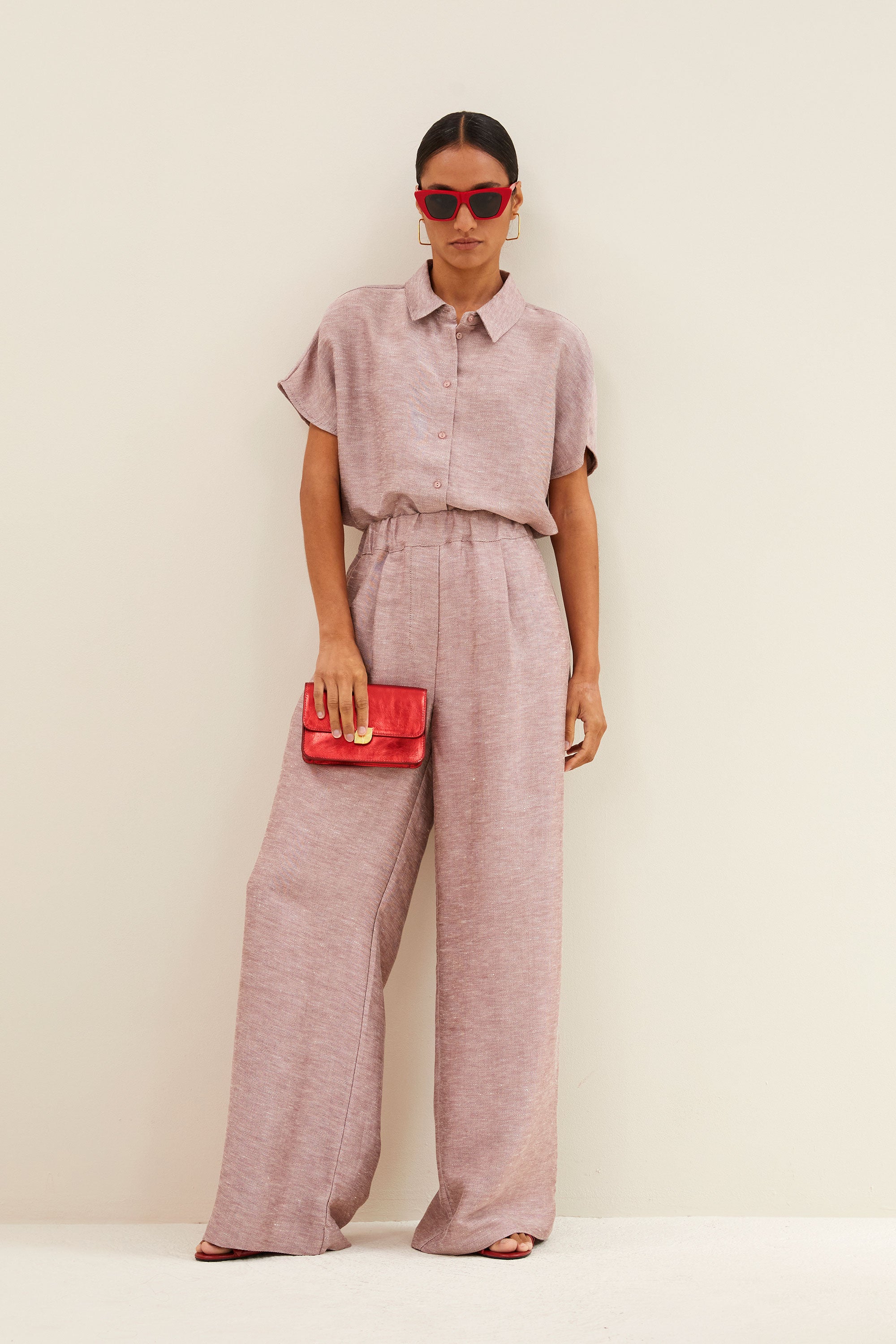 celin gloss pants | mellow rose