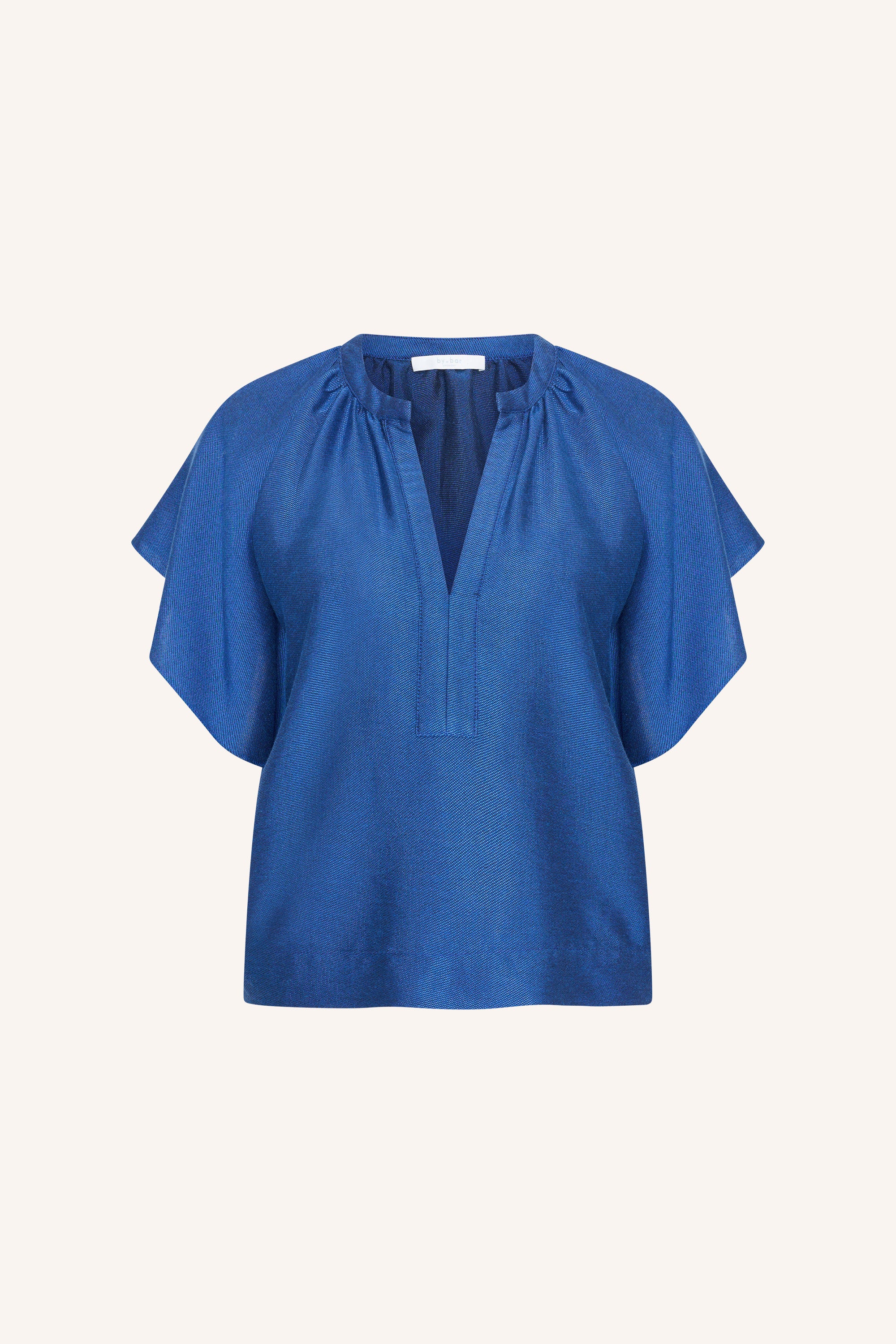 vina gloss blouse | kingsblue