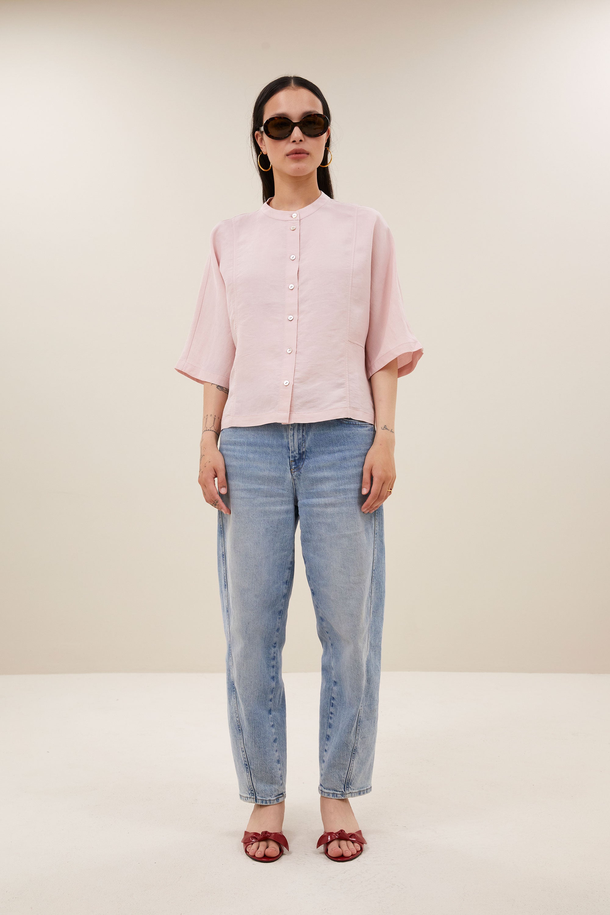 siem blouse | old pink