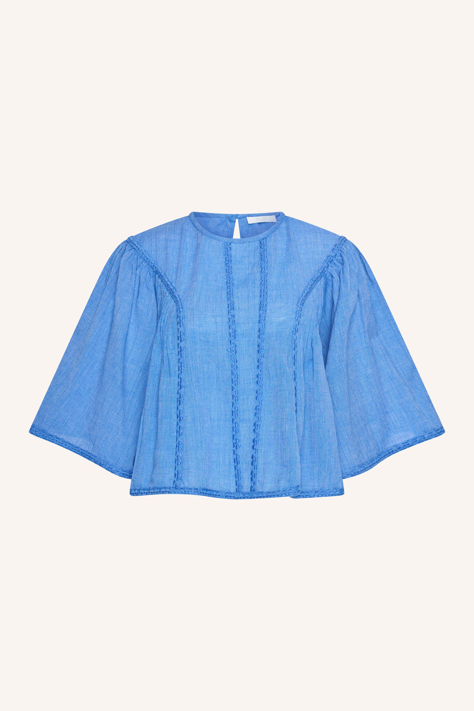 davin athia blouse | sapphire blue