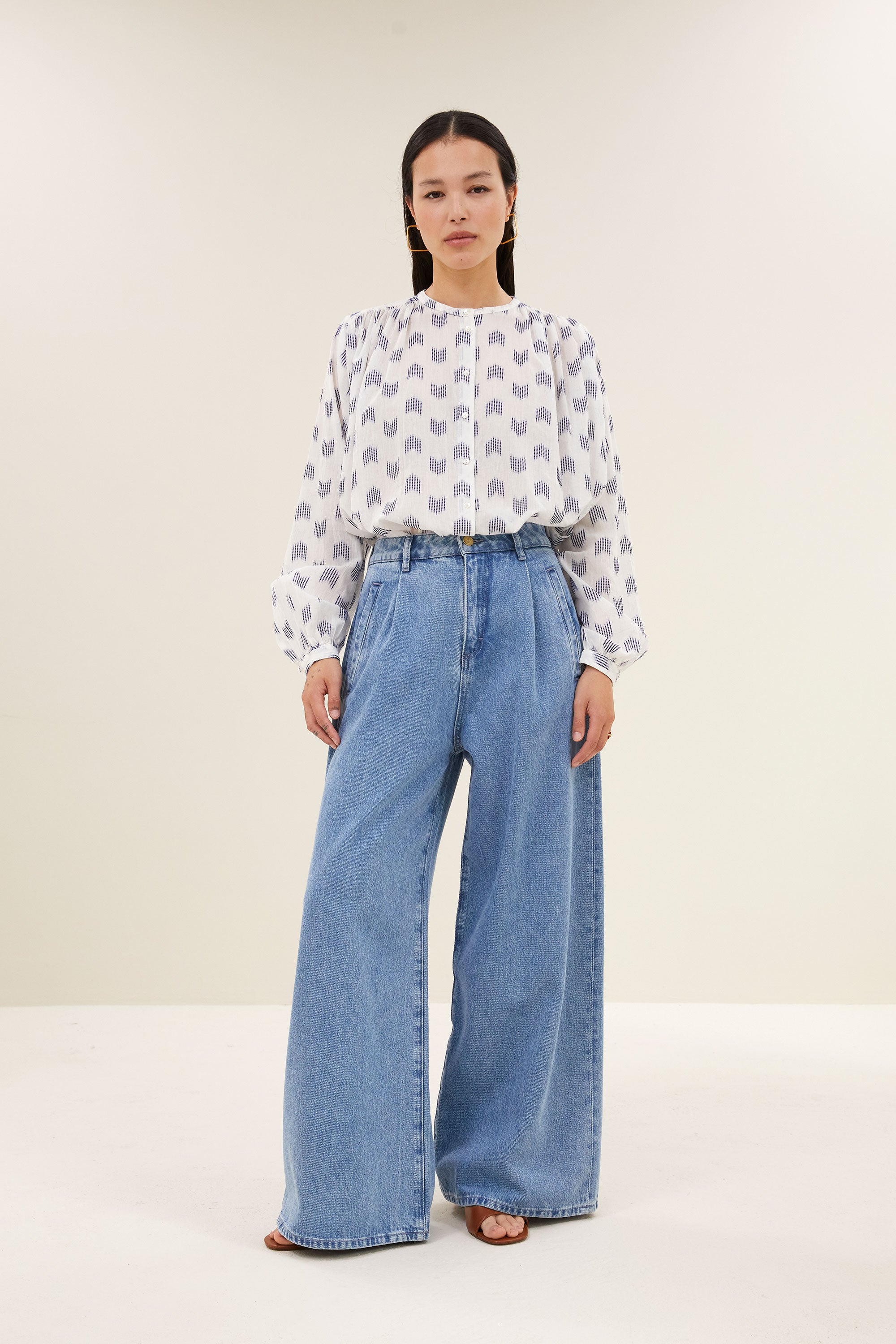 nyka oase blouse | blue oase
