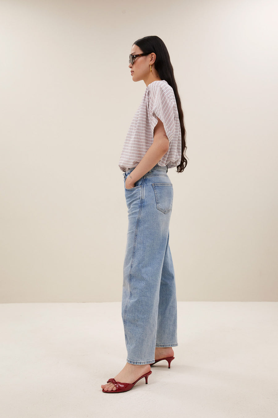 blouse-alex-check-blouse-white-small-check-by-bar-vooraanzicht
