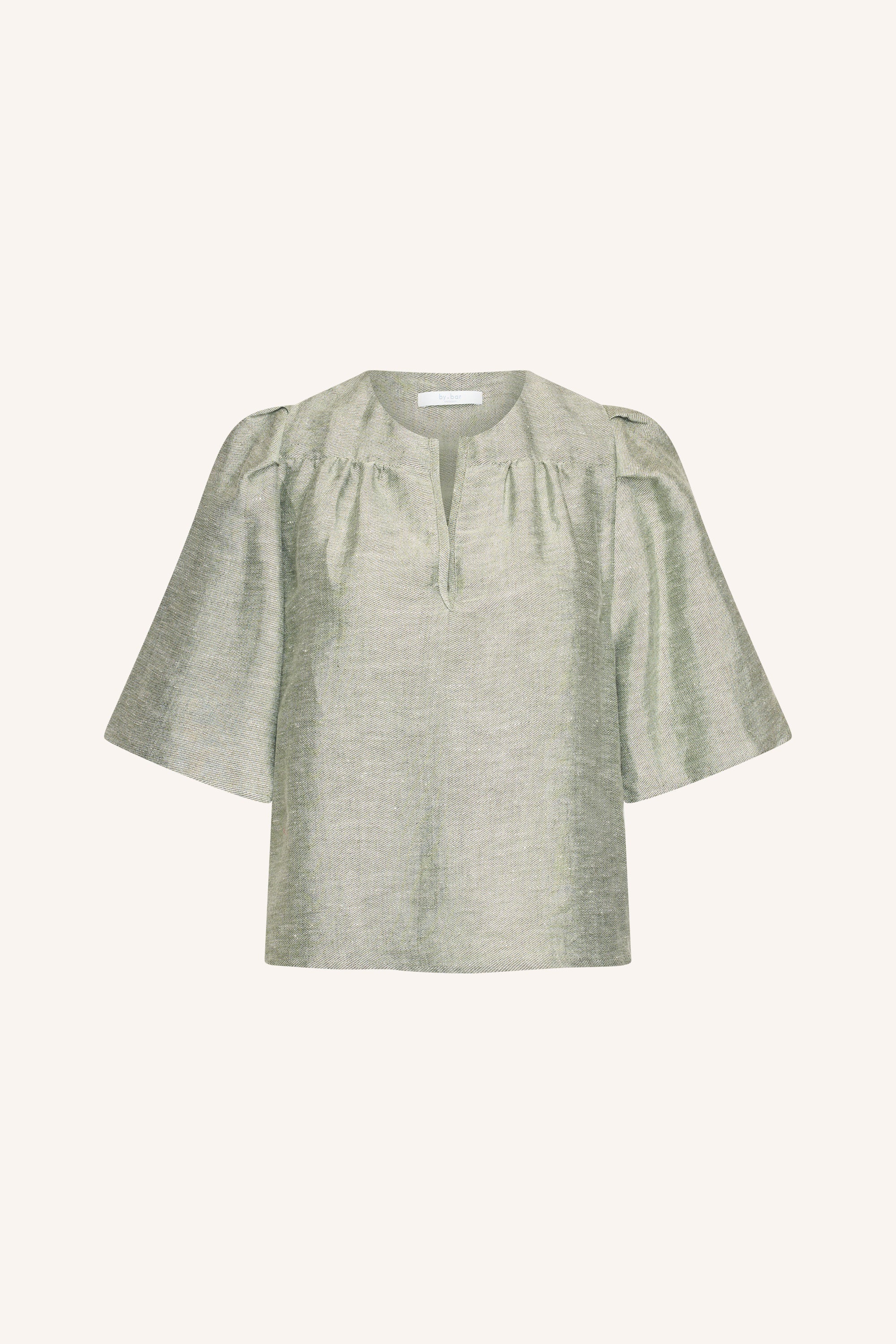 blake gloss blouse | light mint