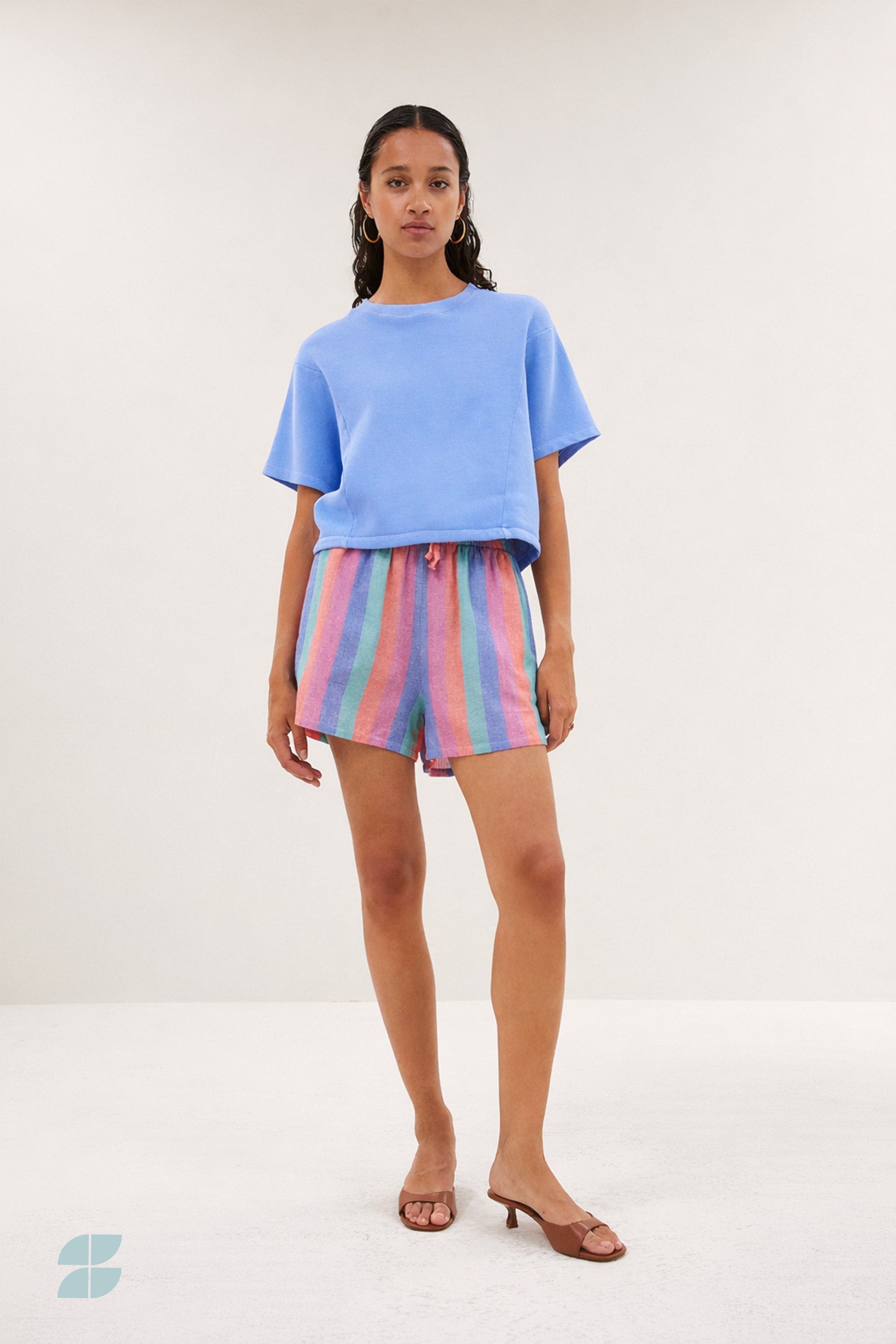 suki sweat top | city blue