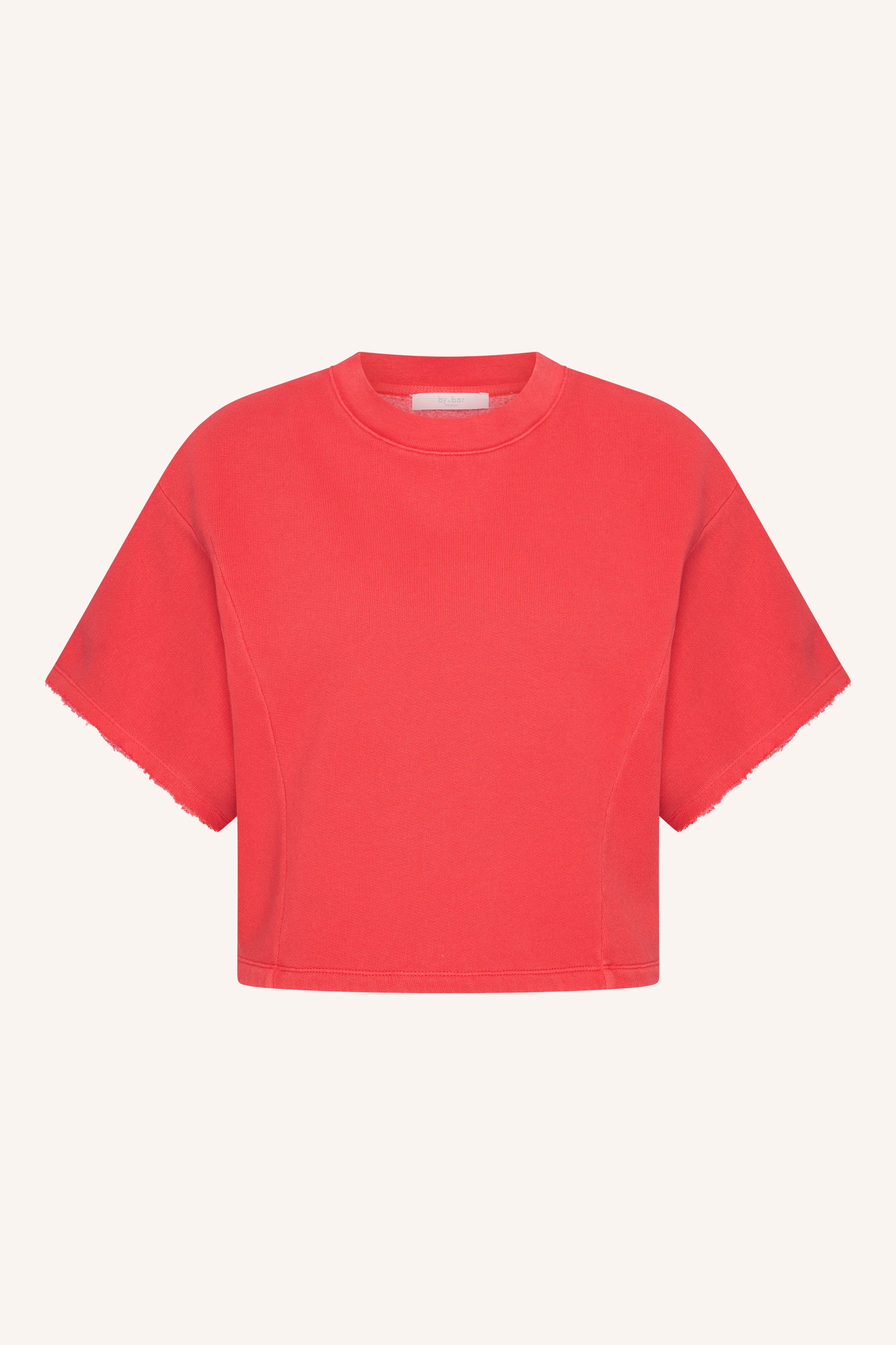 suki sweat top | poppy red