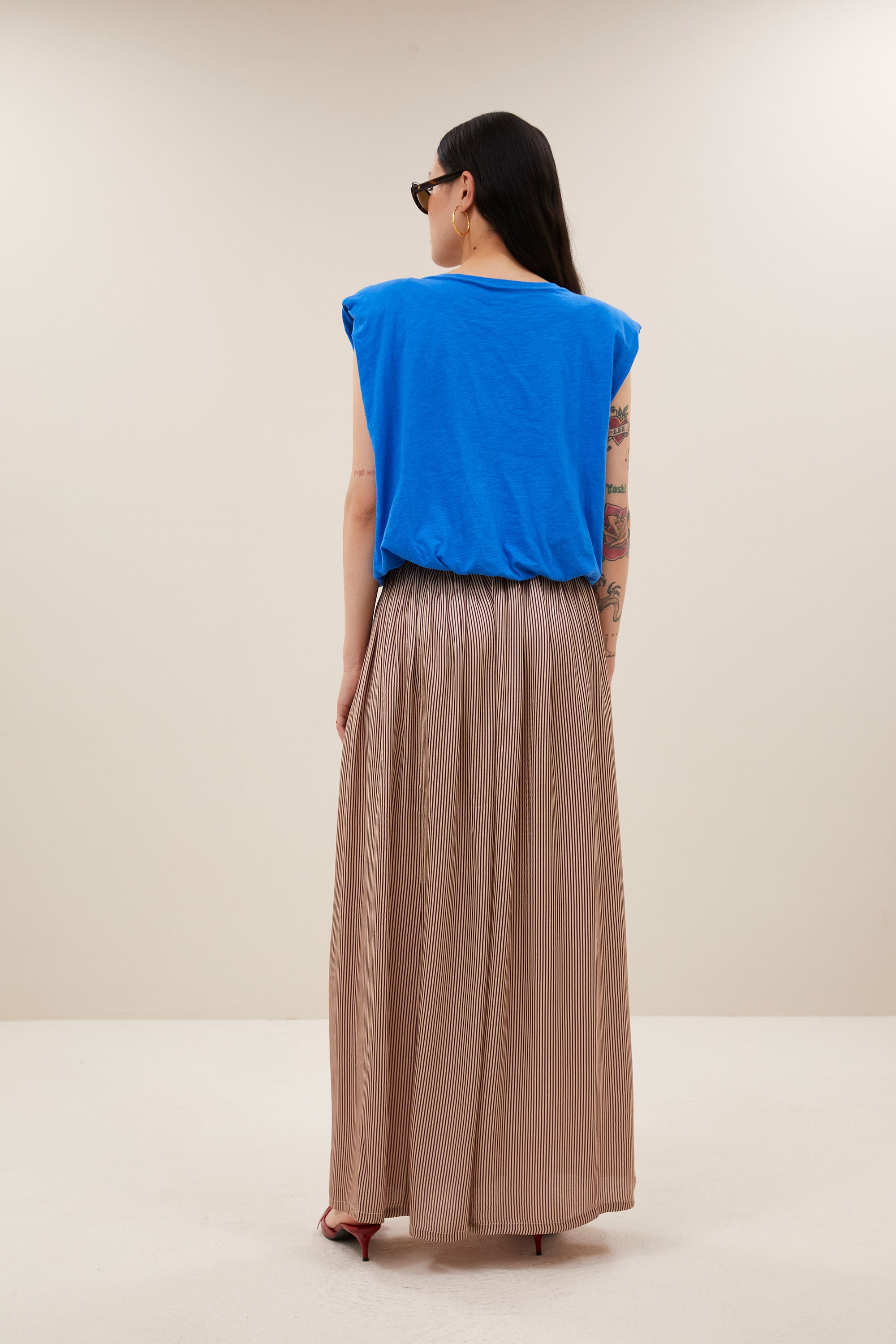 nilou jersey top | french blue