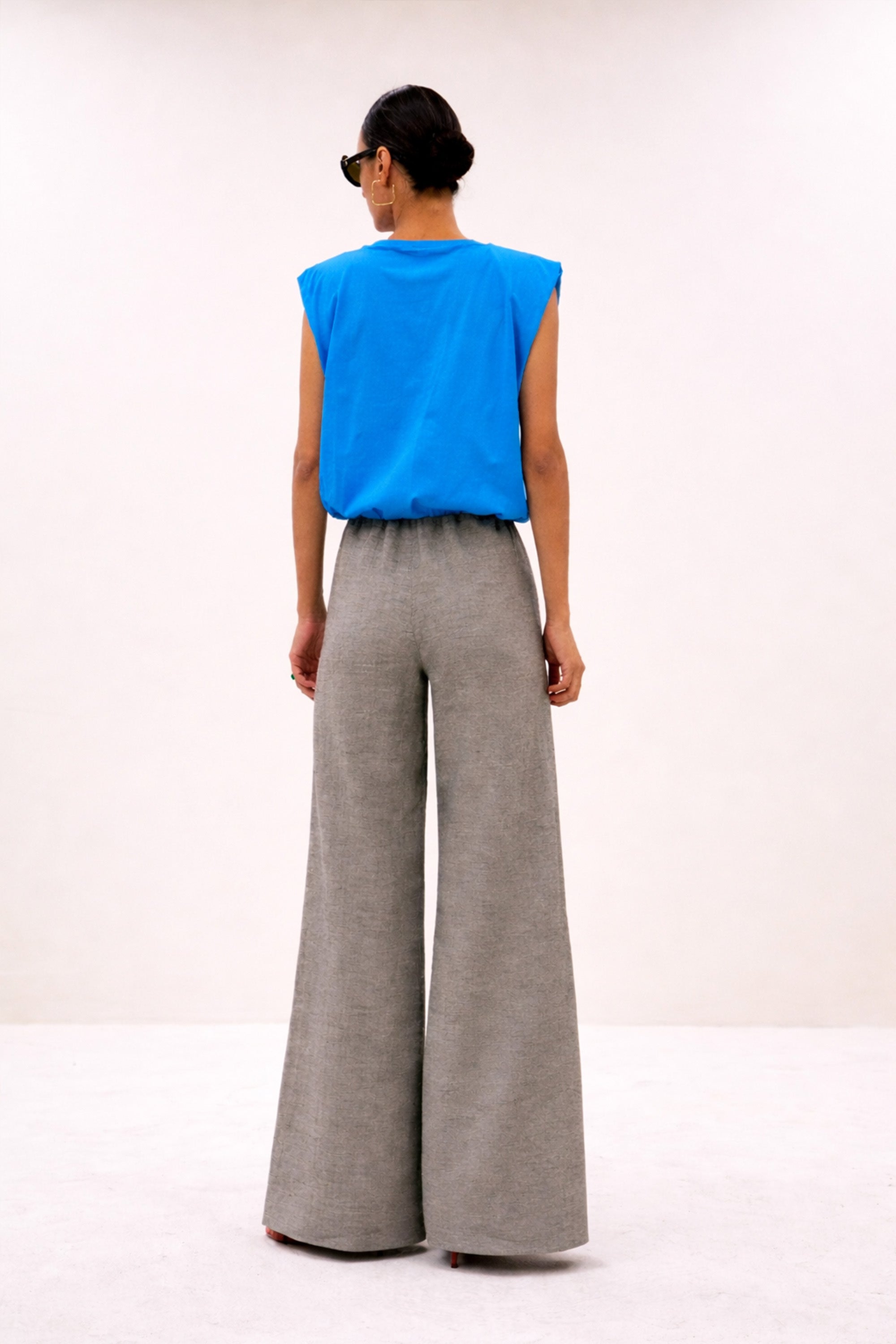 nilou jersey top | french blue