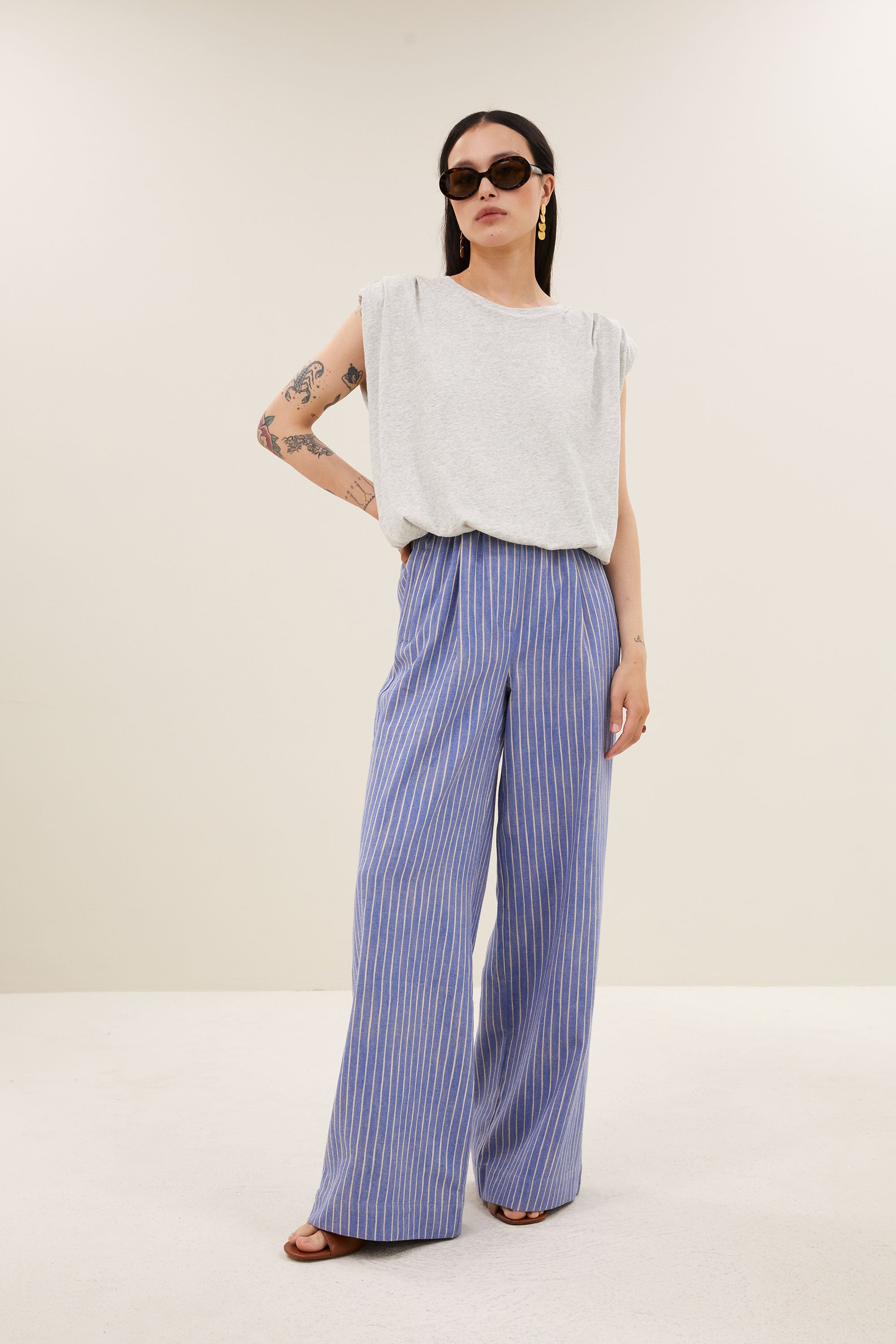 nilou jersey top | grey melee