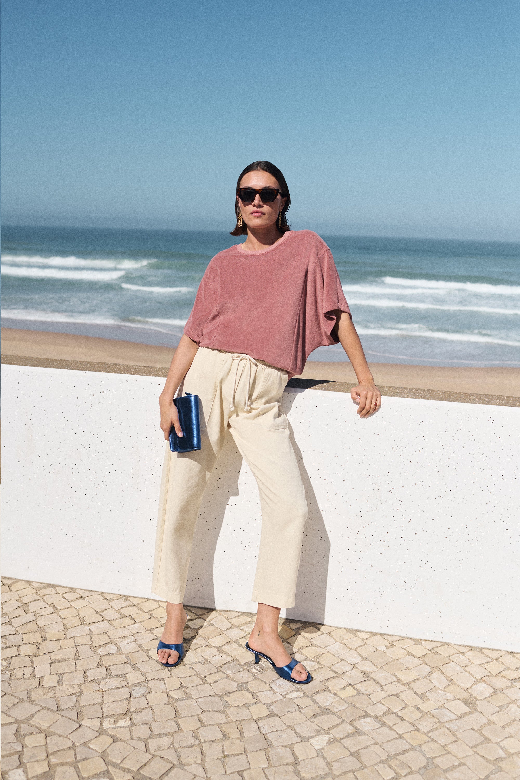 nuki slub top | withered rose