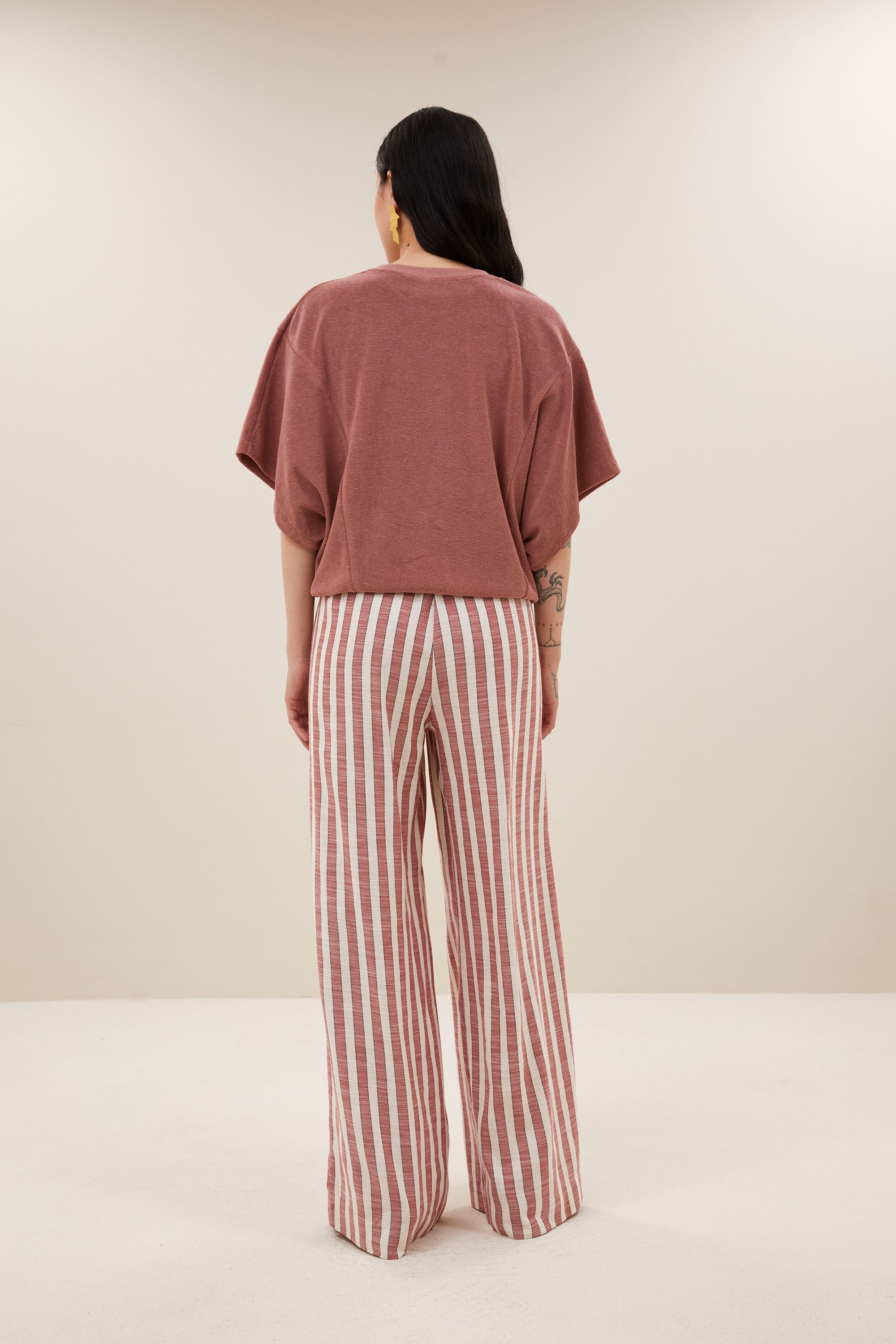 nuki slub top | withered rose