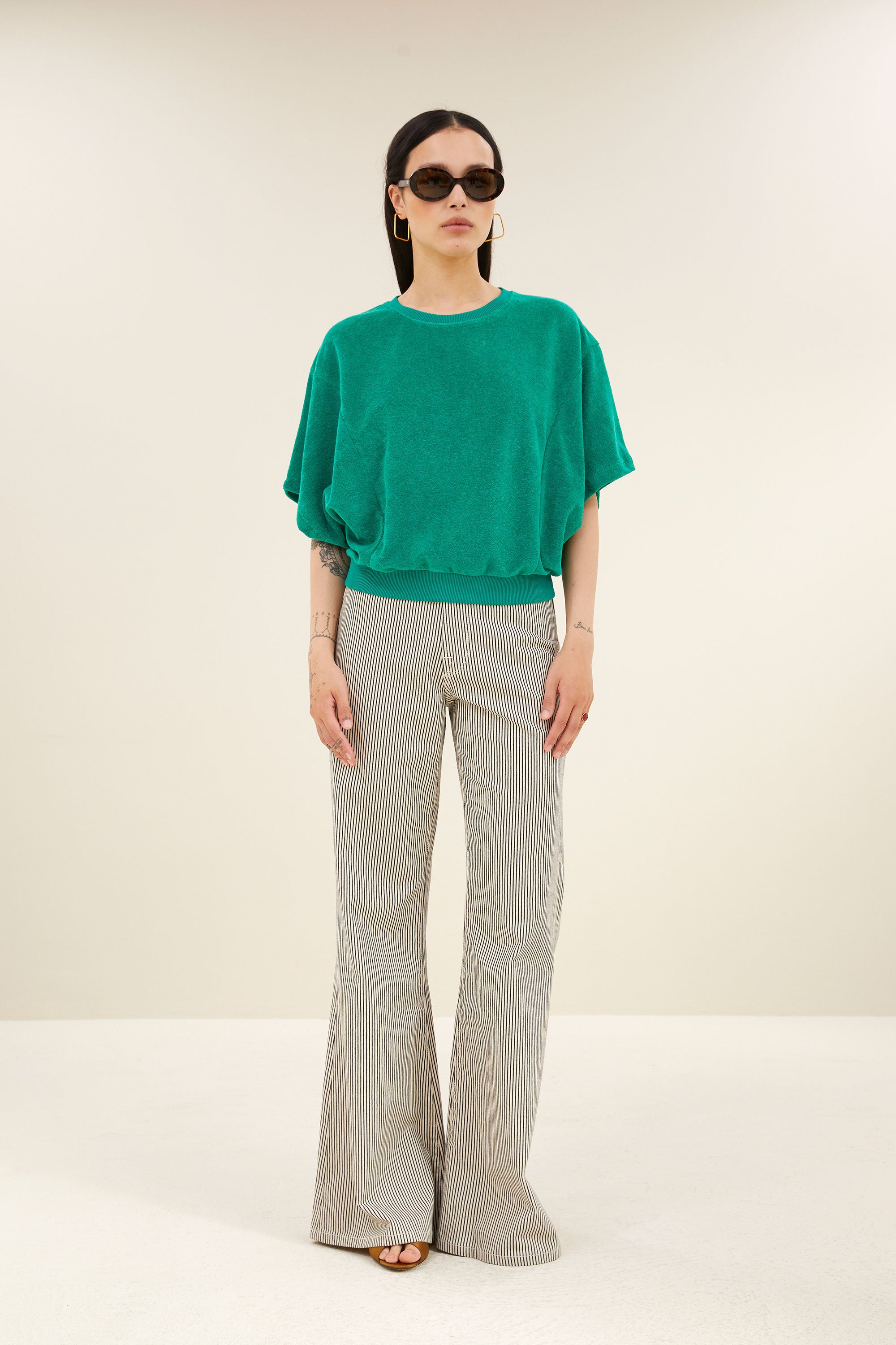 nuki slub top | green lake
