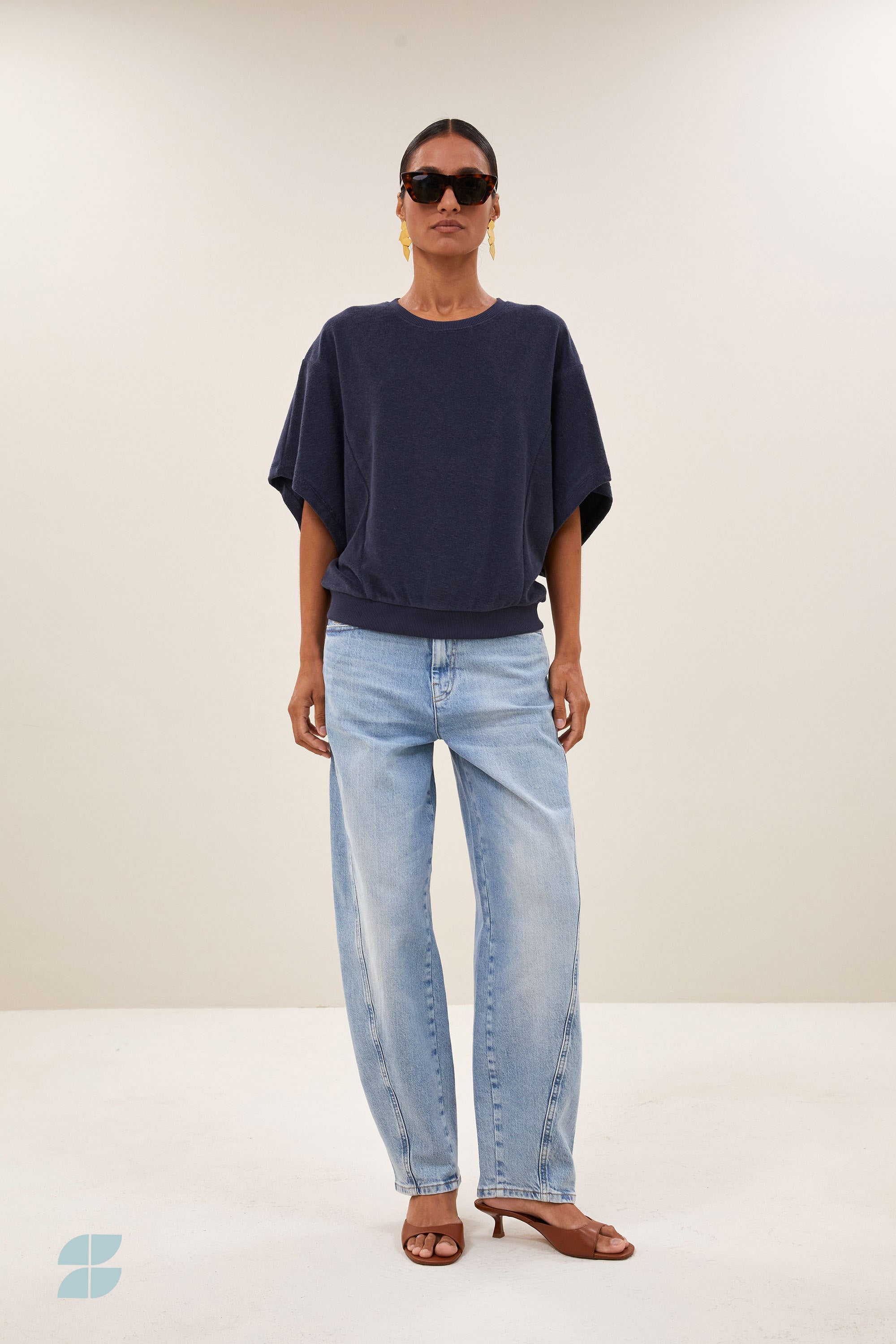 nuki slub top | midnight