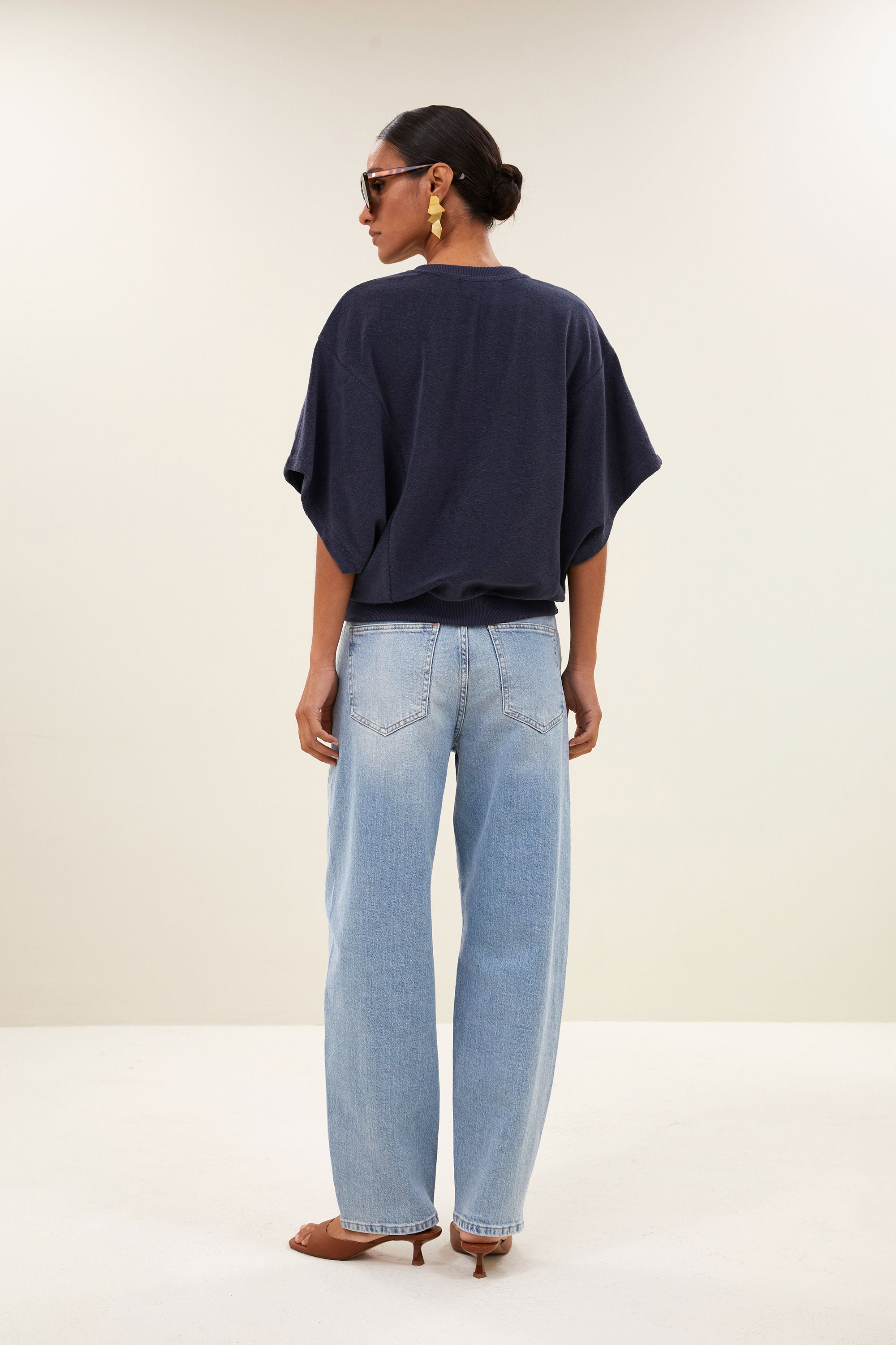 nuki slub top | midnight