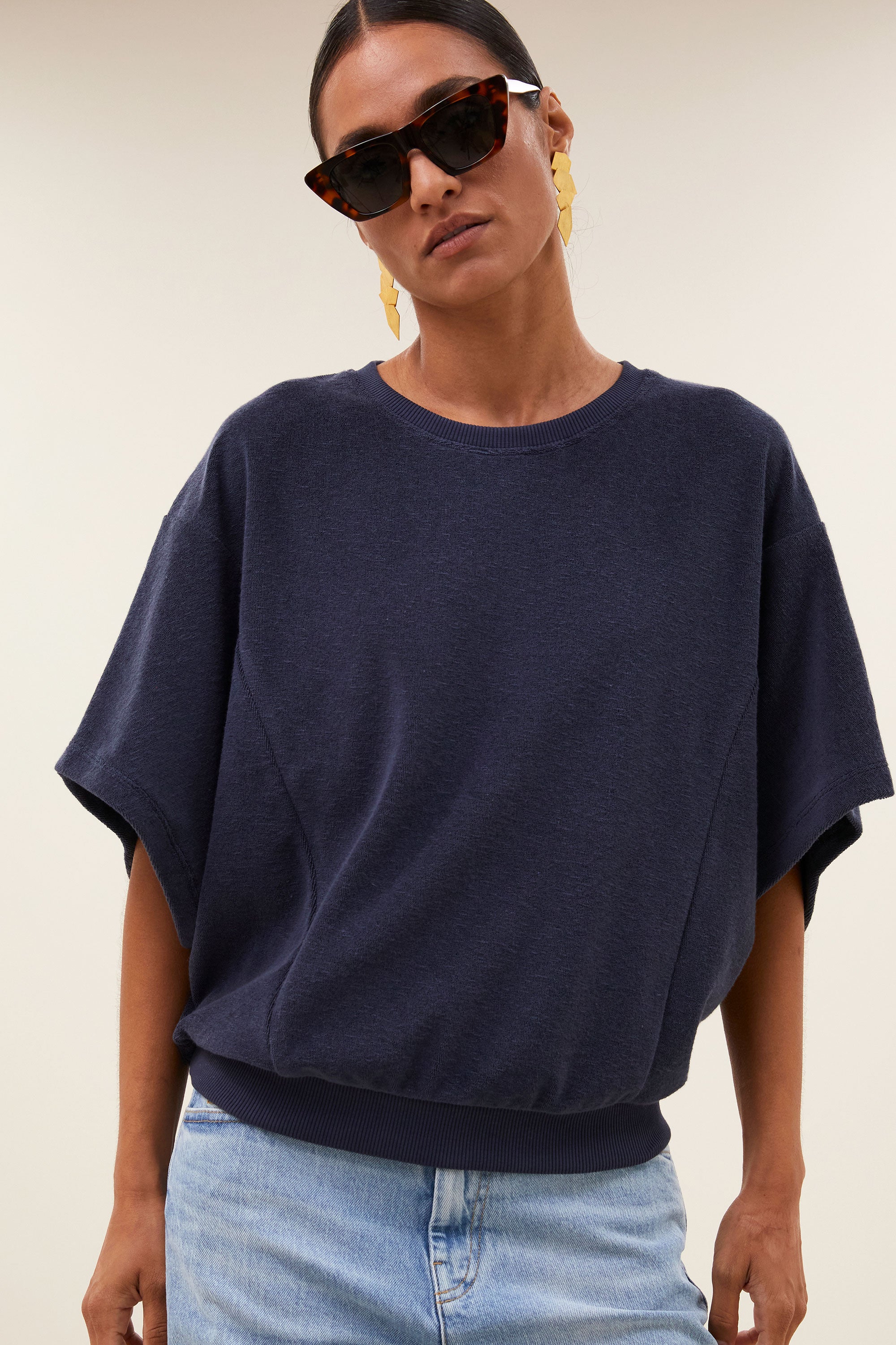 nuki slub top | midnight