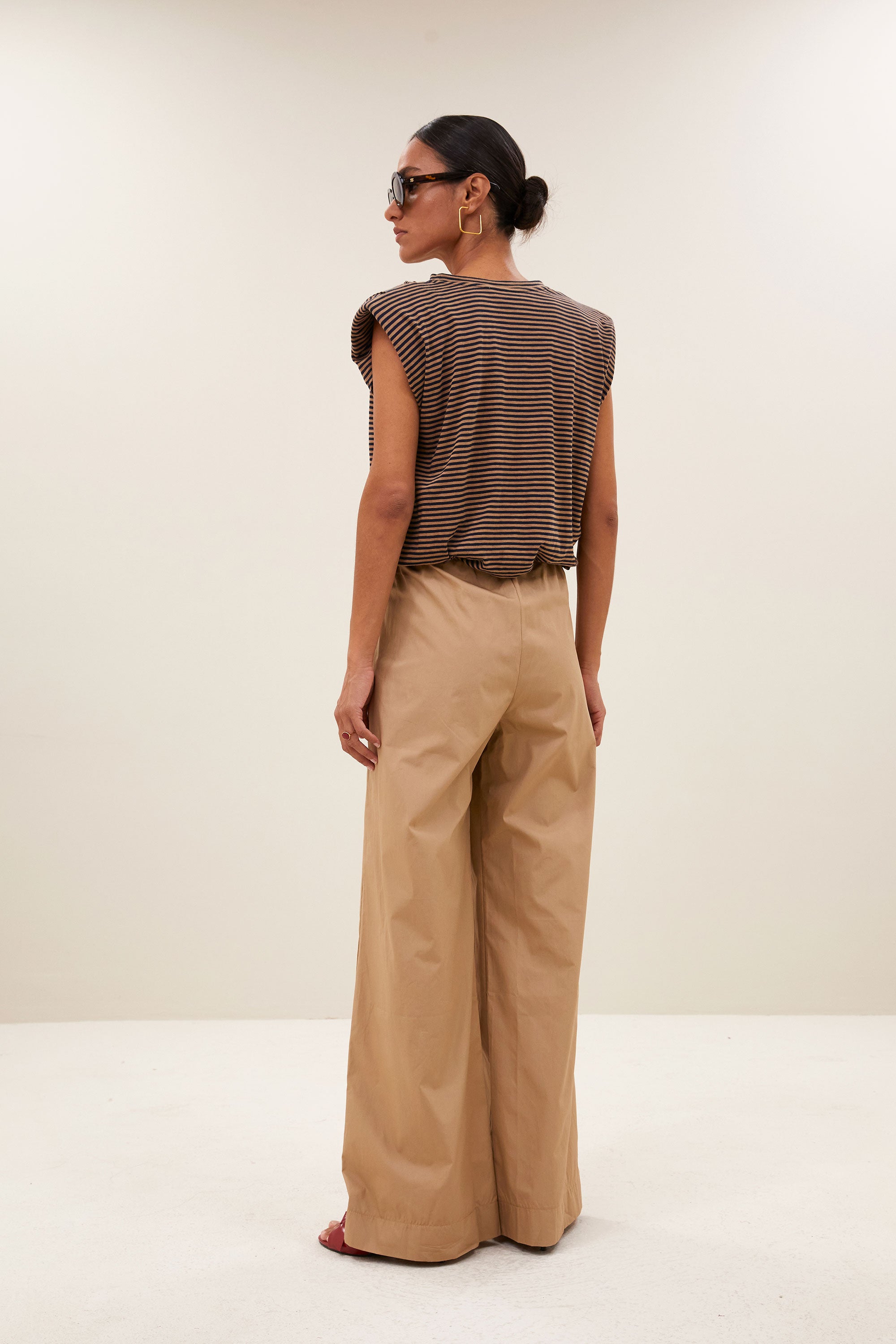 nilou stripe top | tannin stripe