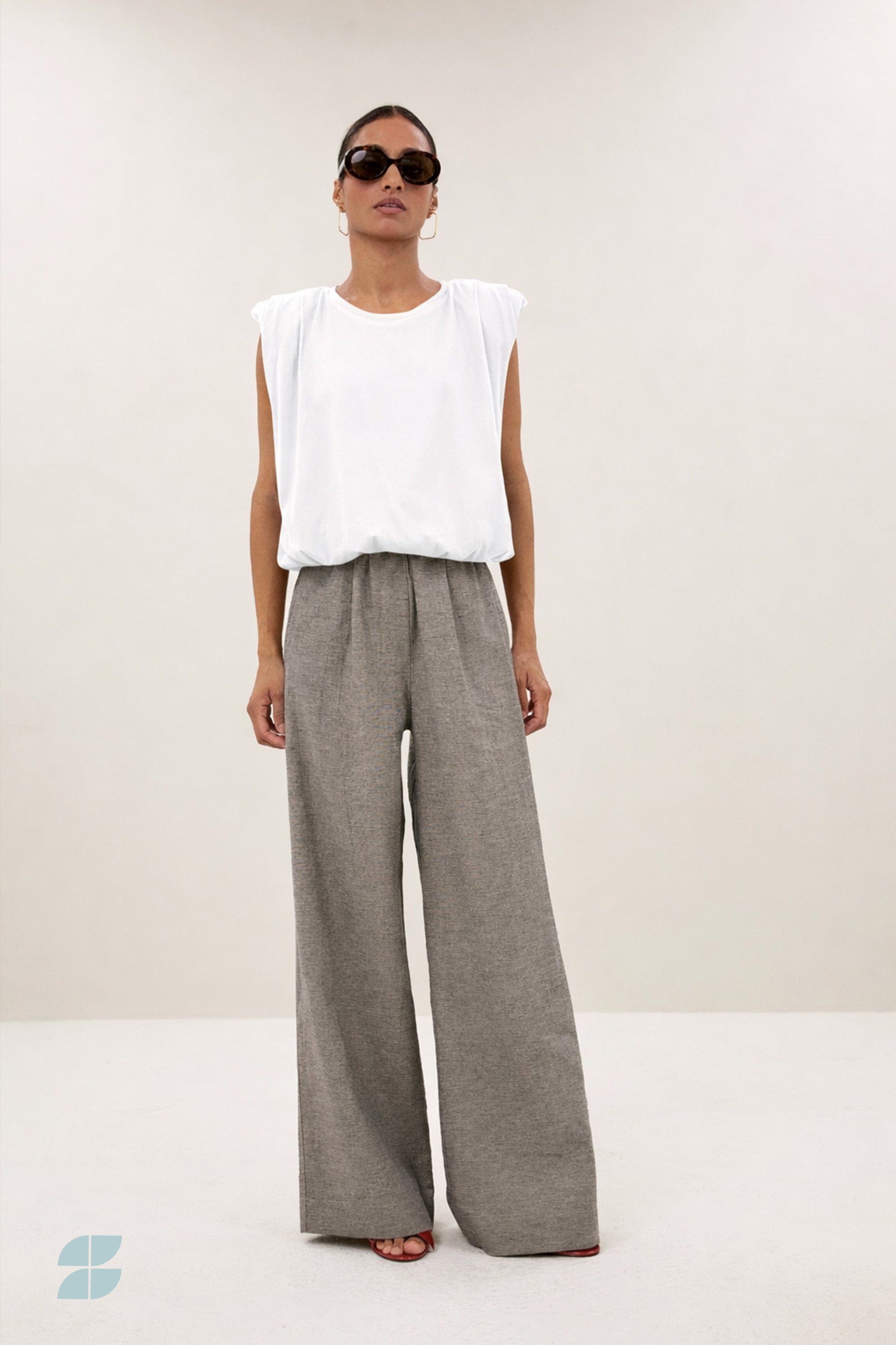 nilou jersey top | off white