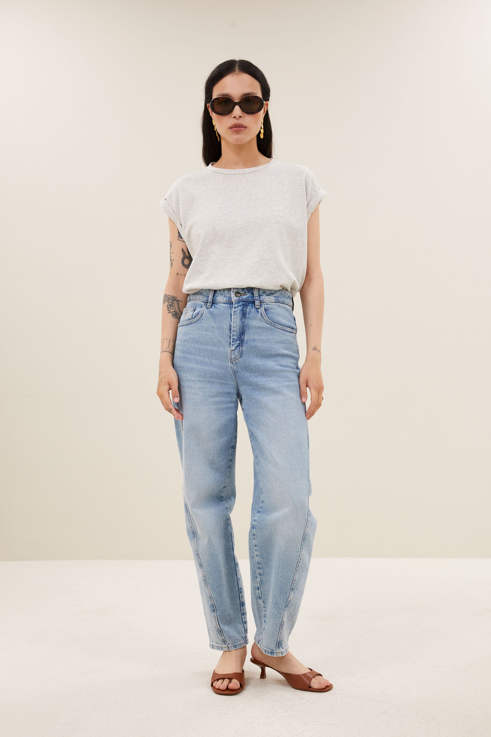 tobi flame logo top | light grey melee