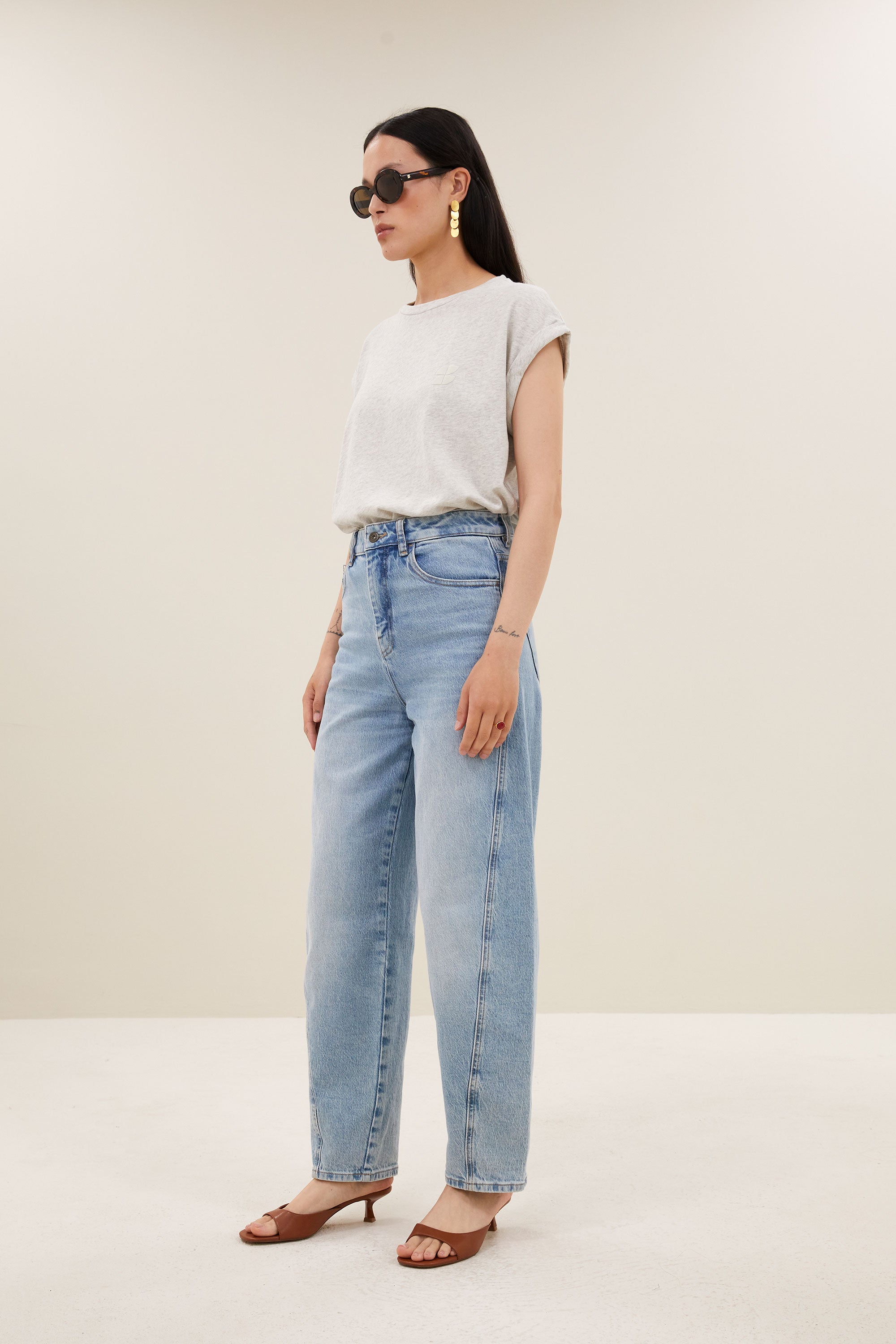 tobi flame logo top | light grey melee