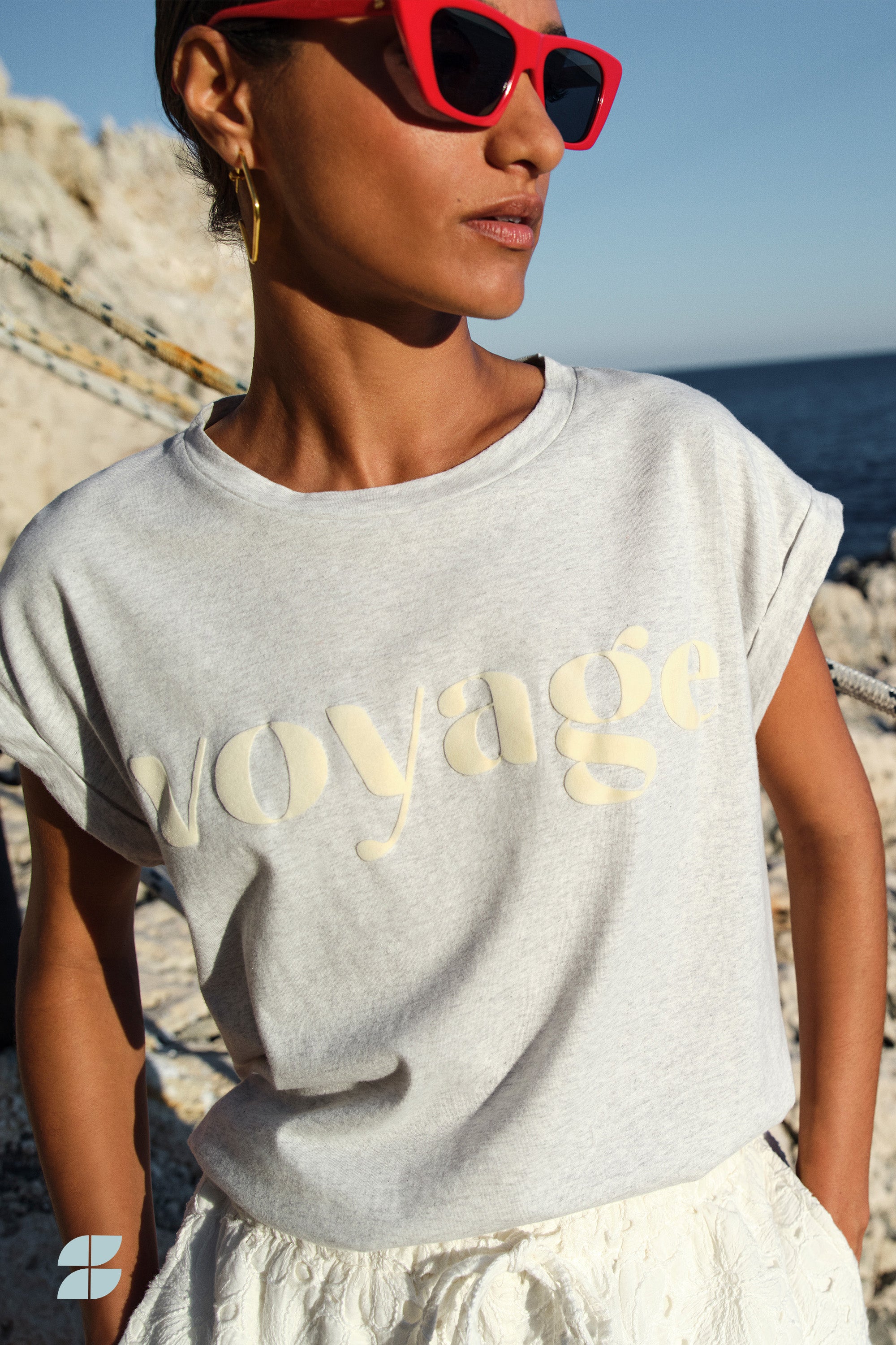 tobi voyage top | light grey melee