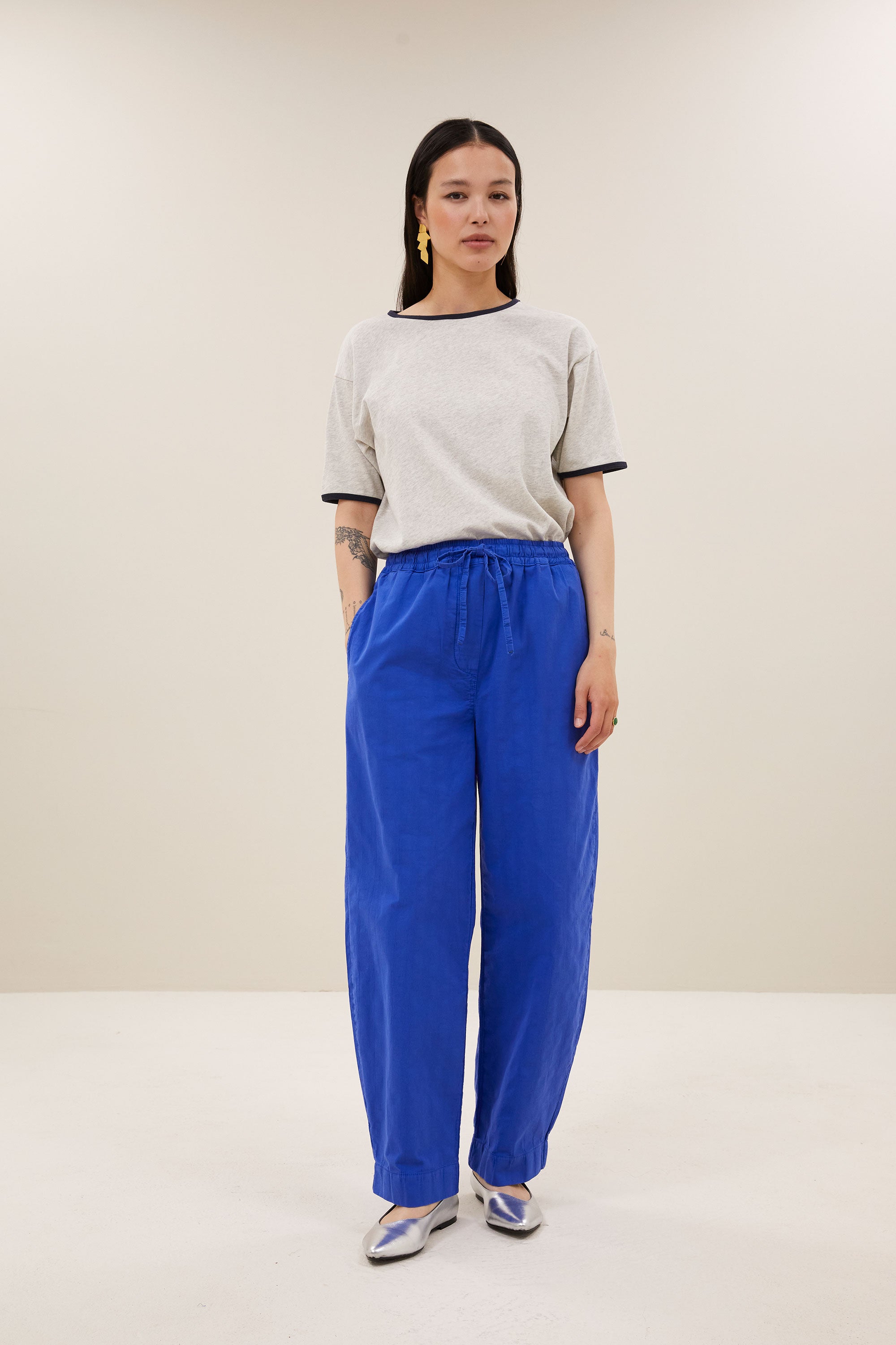 nimes top | light grey melee