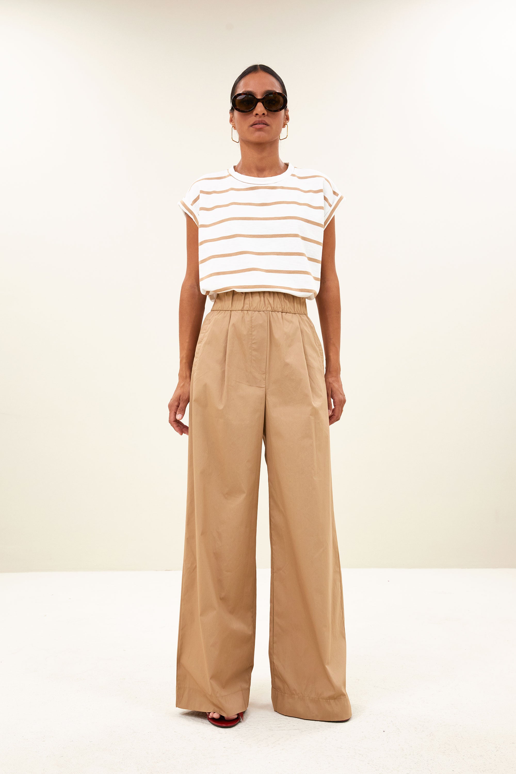 tobi heavy flame stripe top | desert stripe