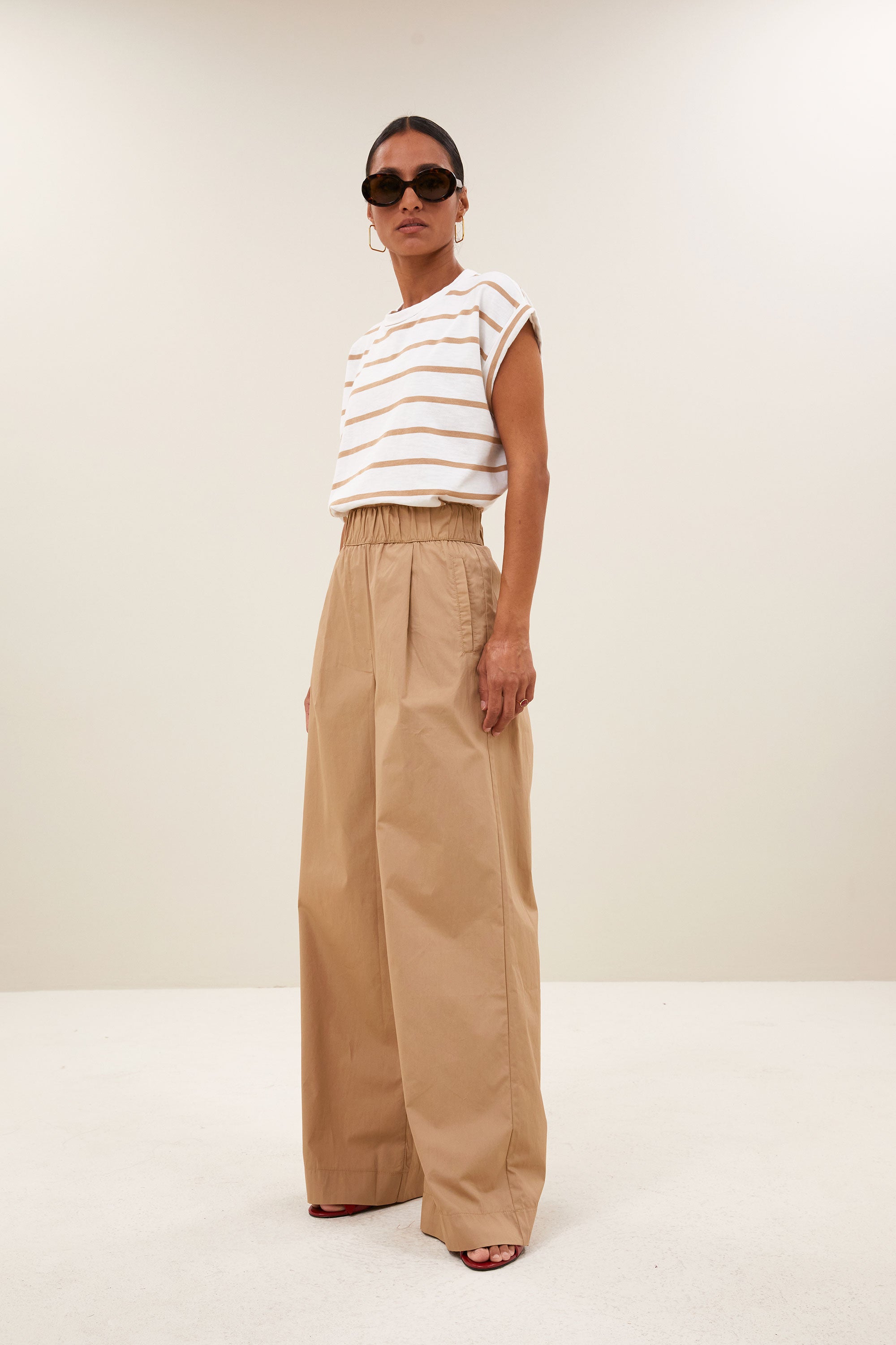 tobi heavy flame stripe top | desert stripe