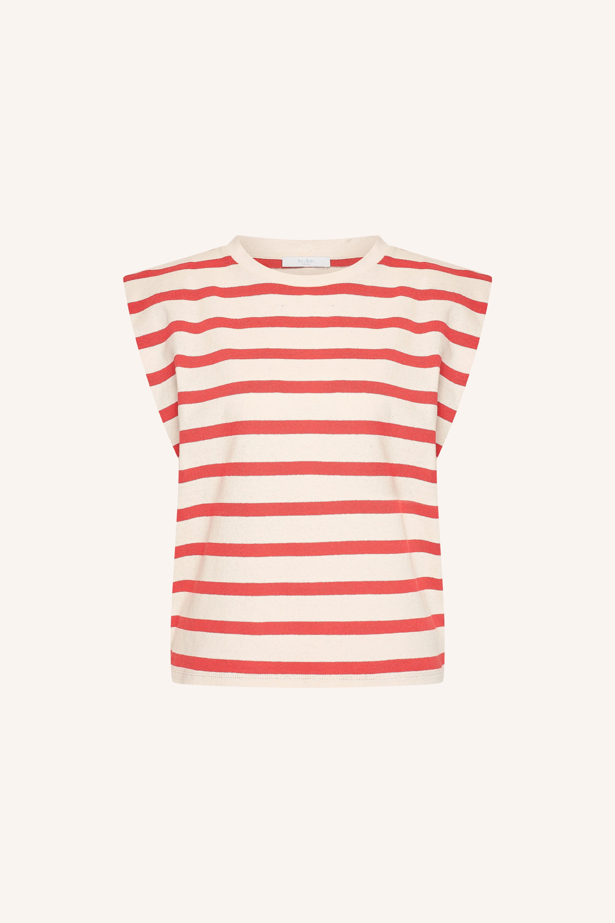 diede stripe top | poppy red stripe