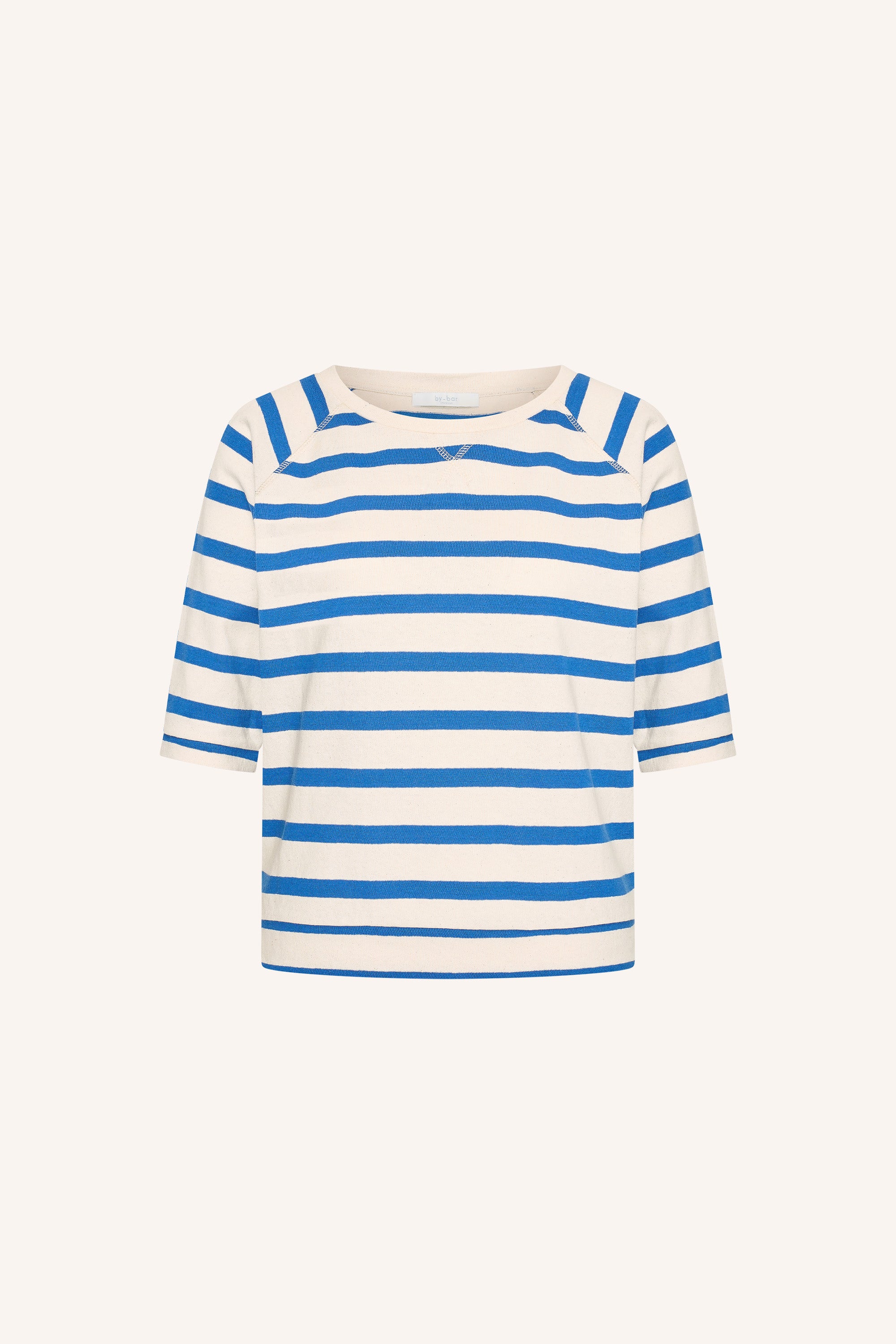 neva stripe top | azul blue stripe
